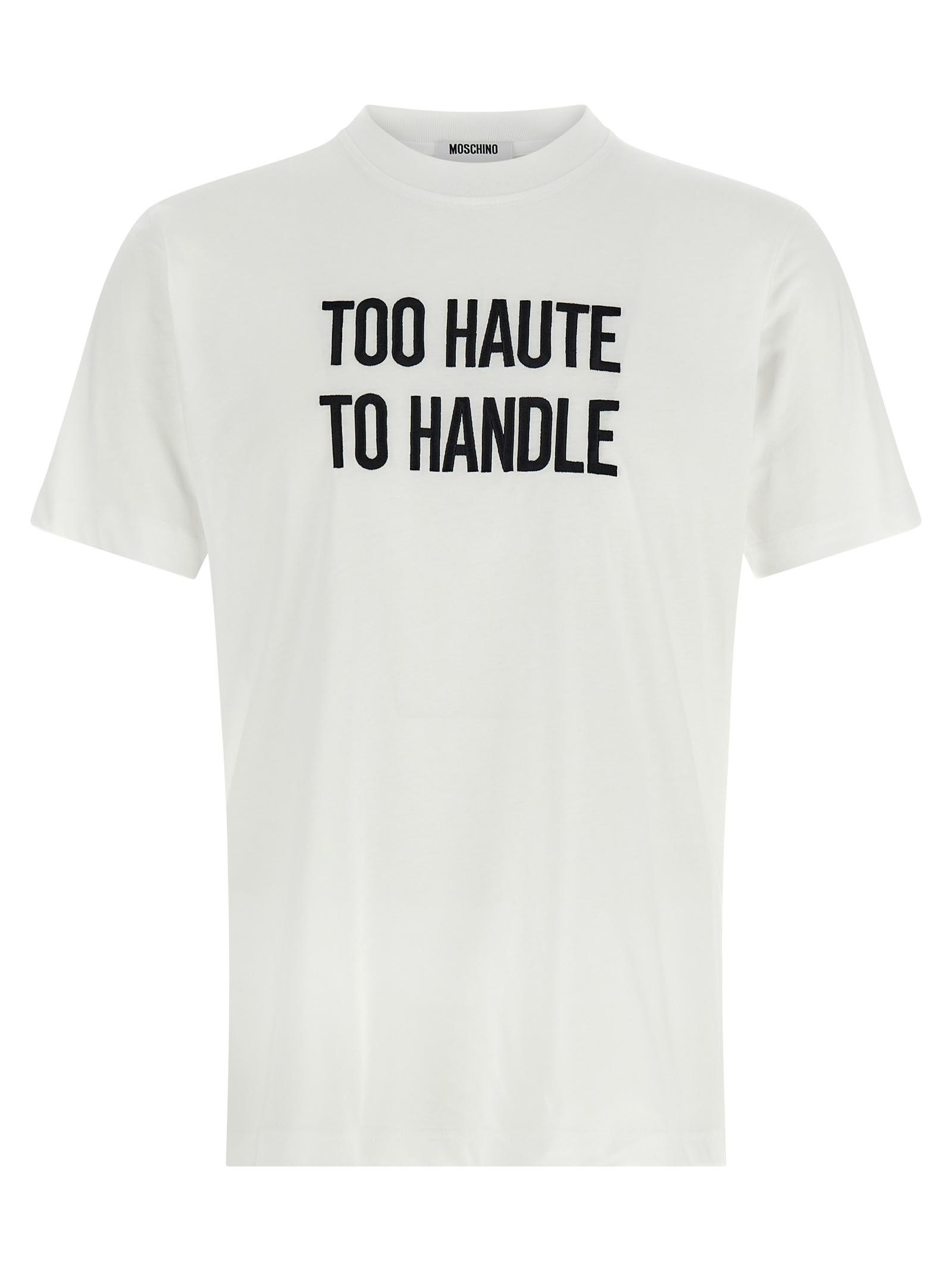 moschino embroidery t-shirt