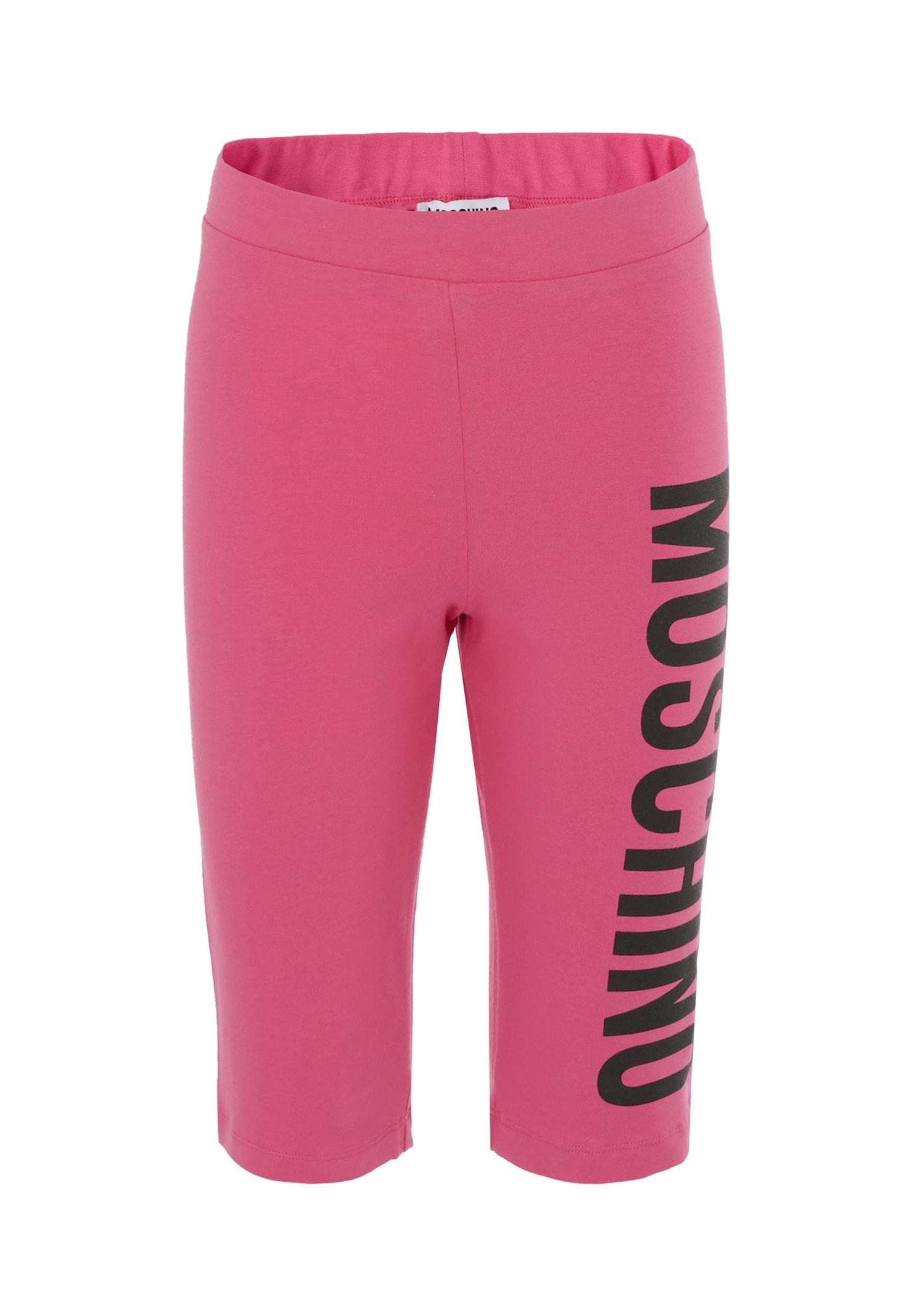 moschino fuchsia shorts for girl with logo