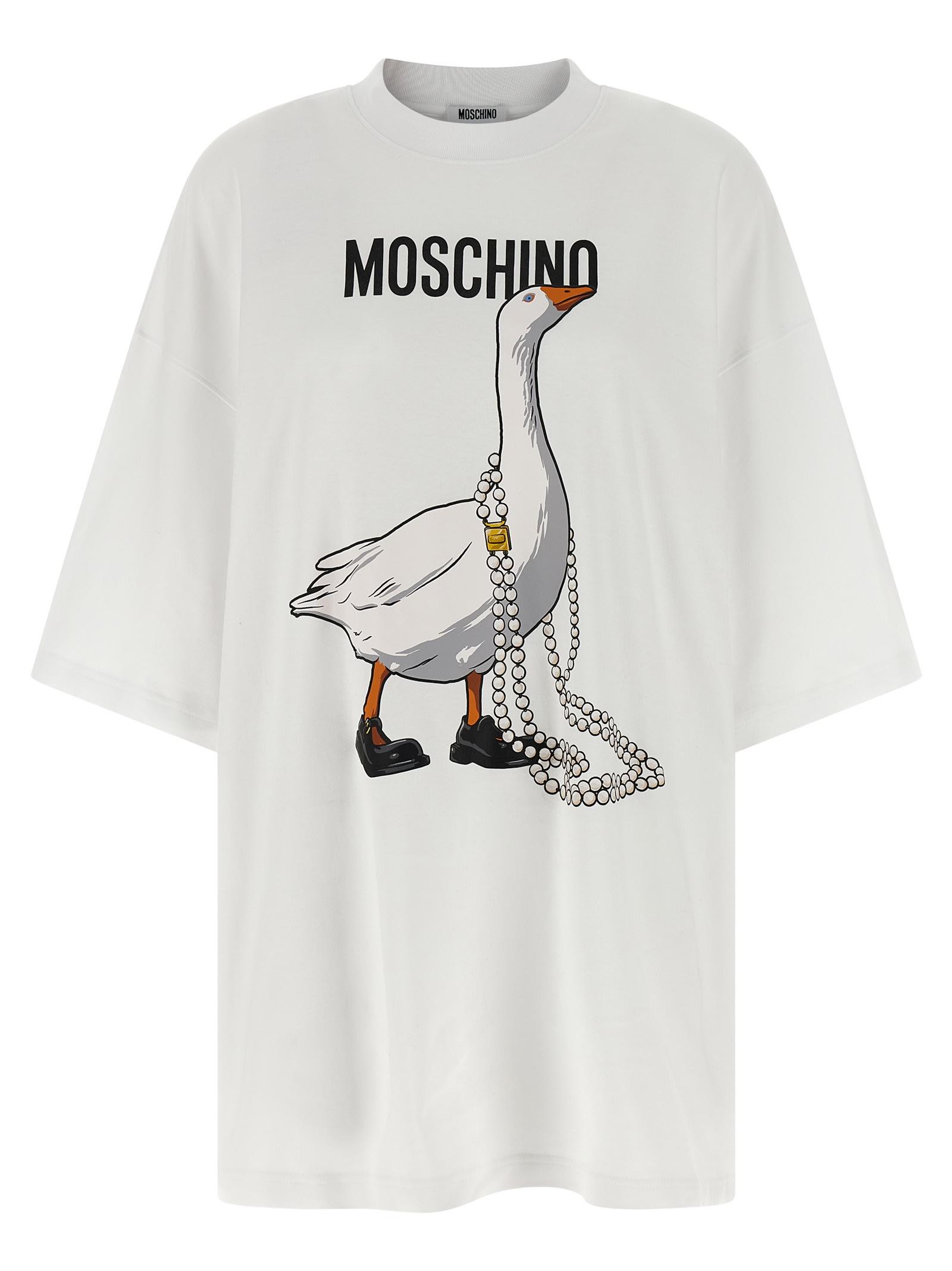 moschino goose dress