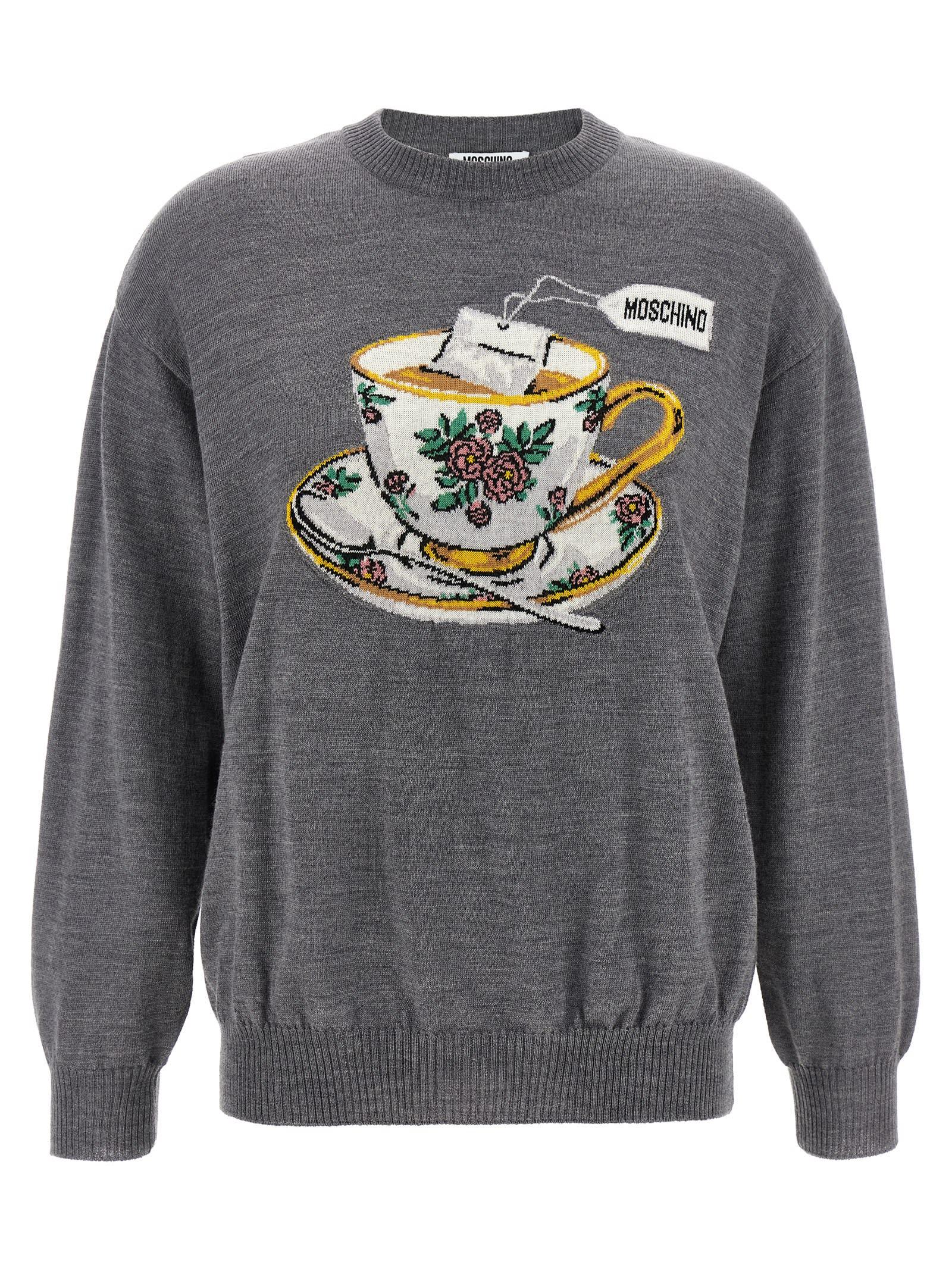 moschino intarsia sweater