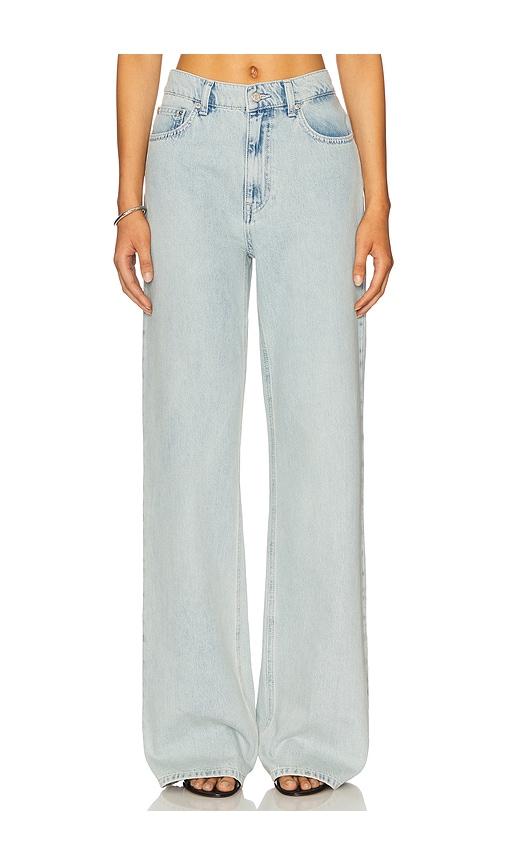 moschino jeans low rise bootcut in blue.