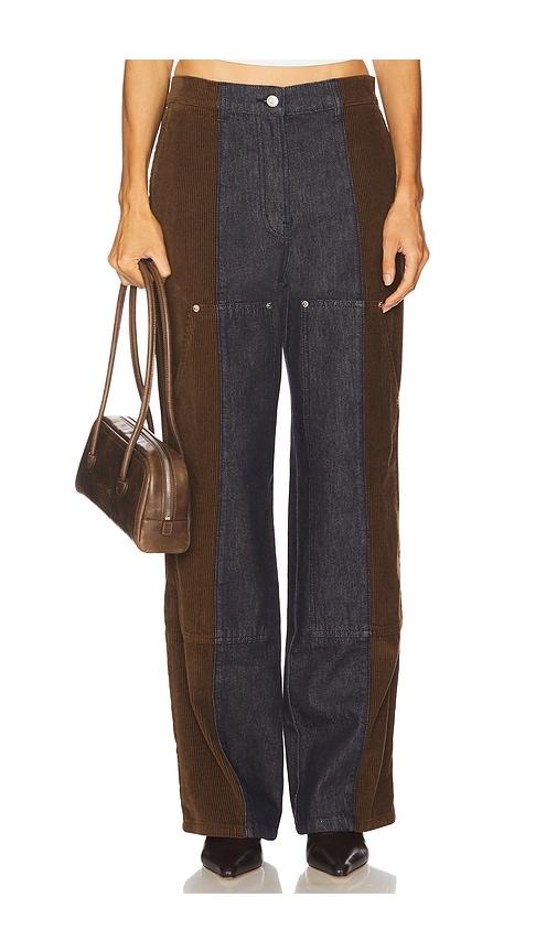 moschino jeans mid rise straight leg jeans in blue.