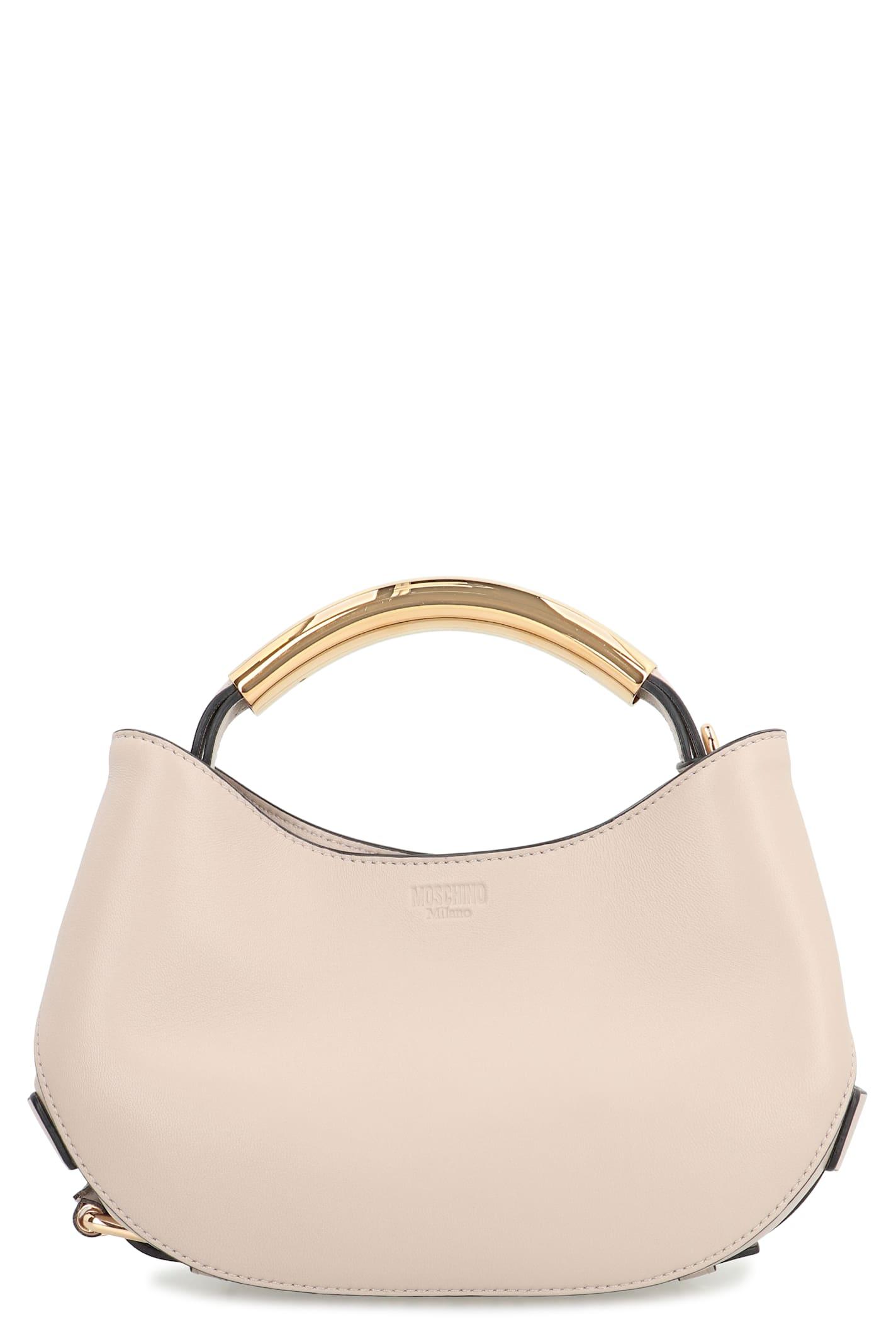 moschino leather handbag