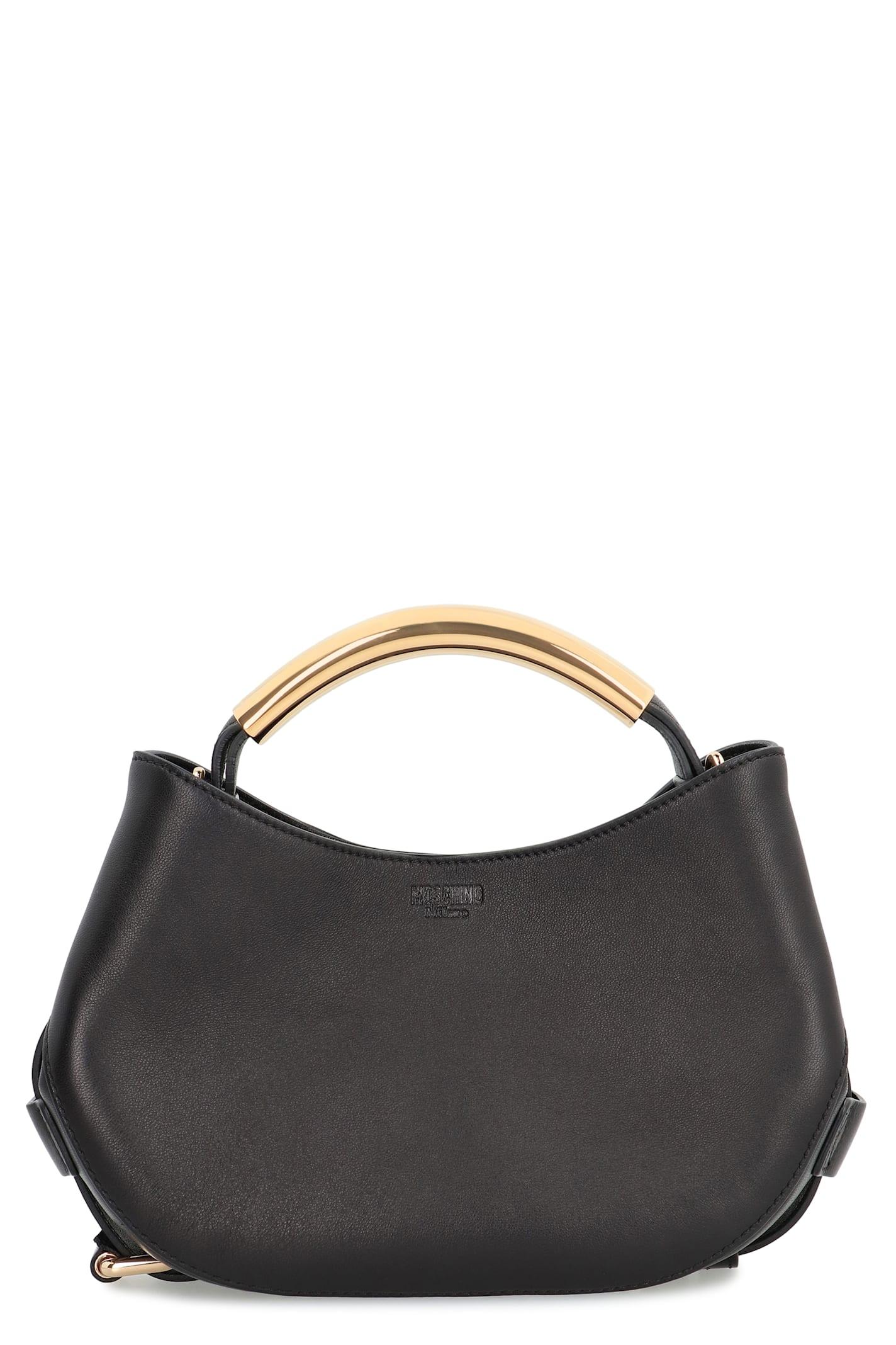 moschino leather handbag