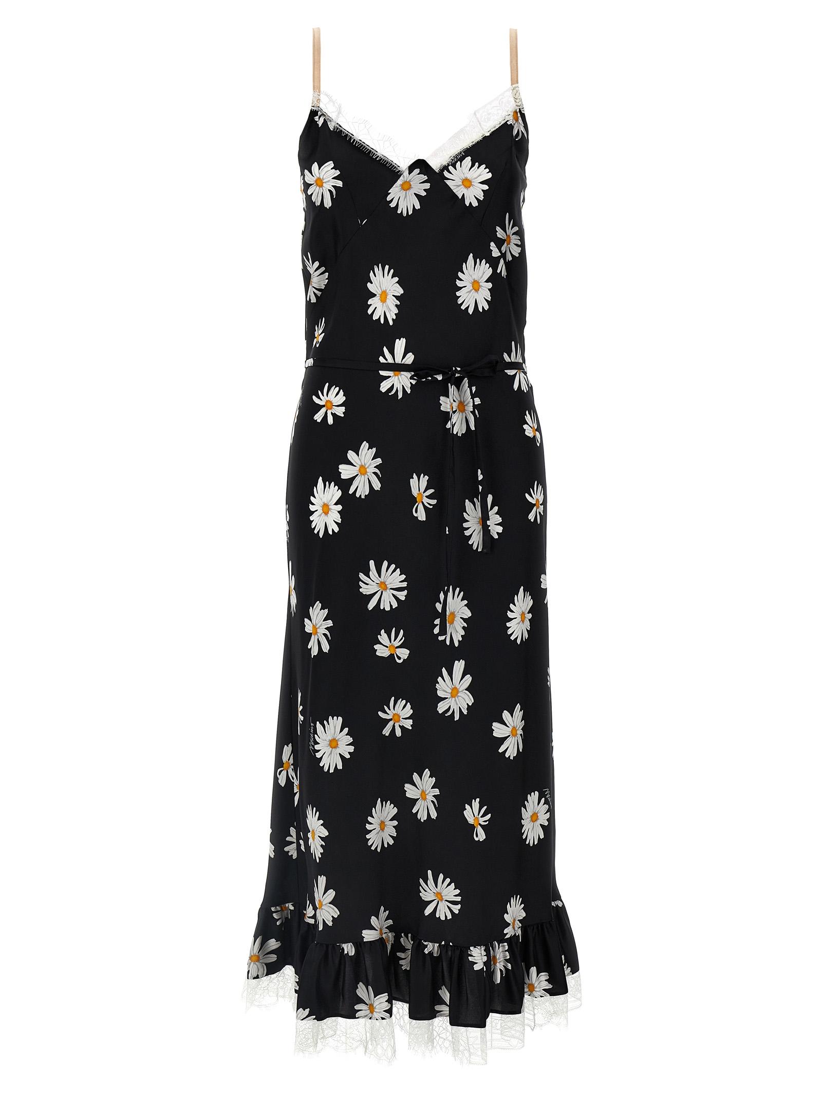 moschino lingerie dress black silk - women