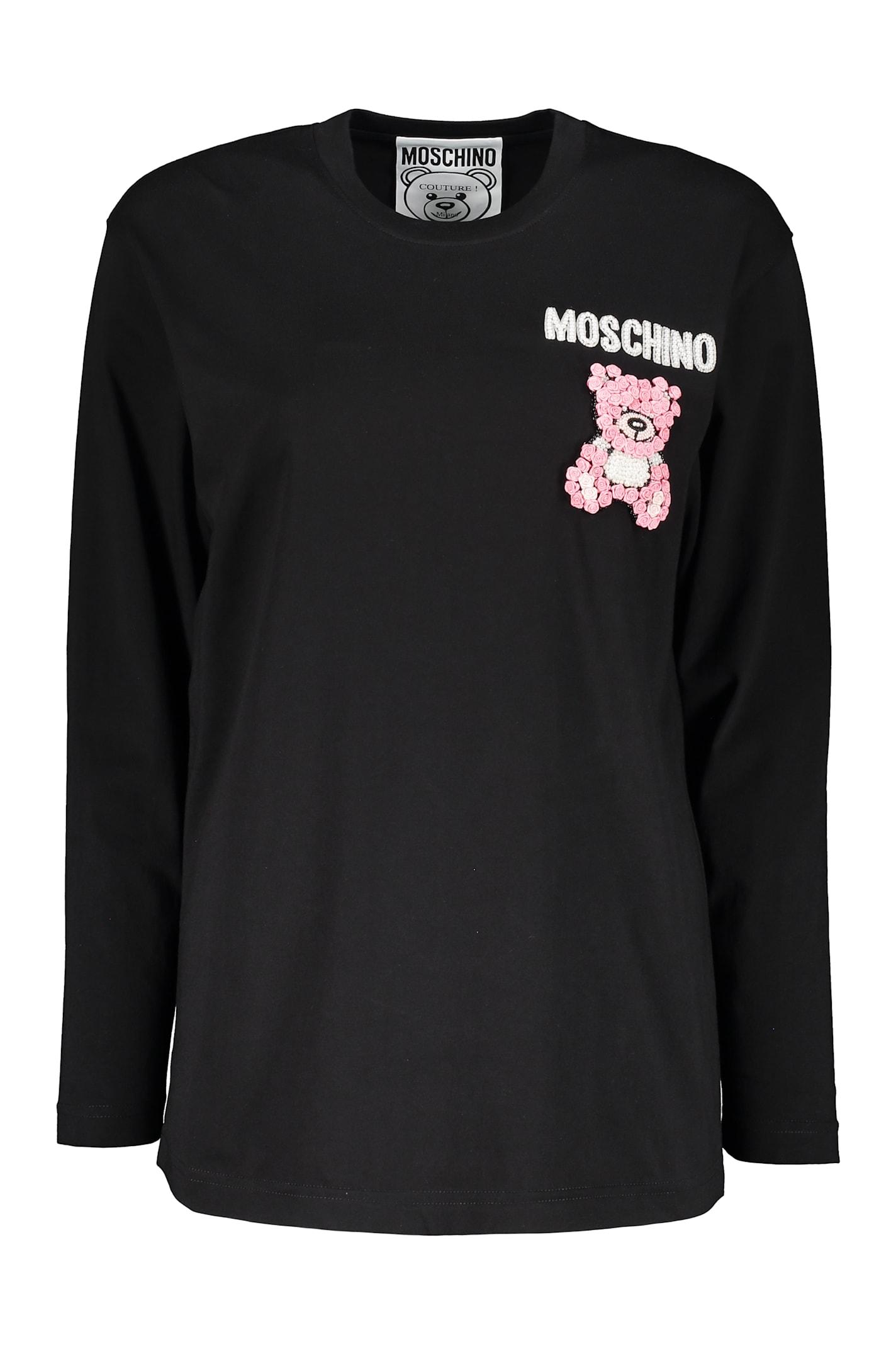 moschino logo cotton t-shirt