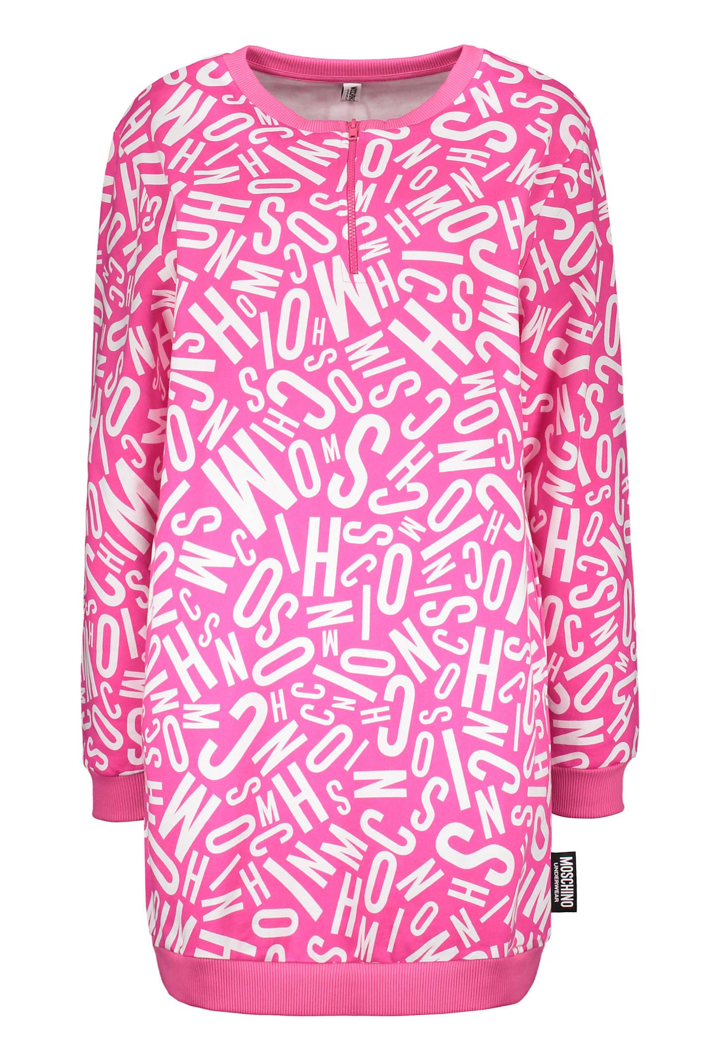 moschino logo detail cotton sweatshirt