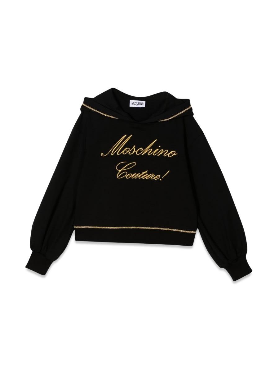 moschino logo hoodie