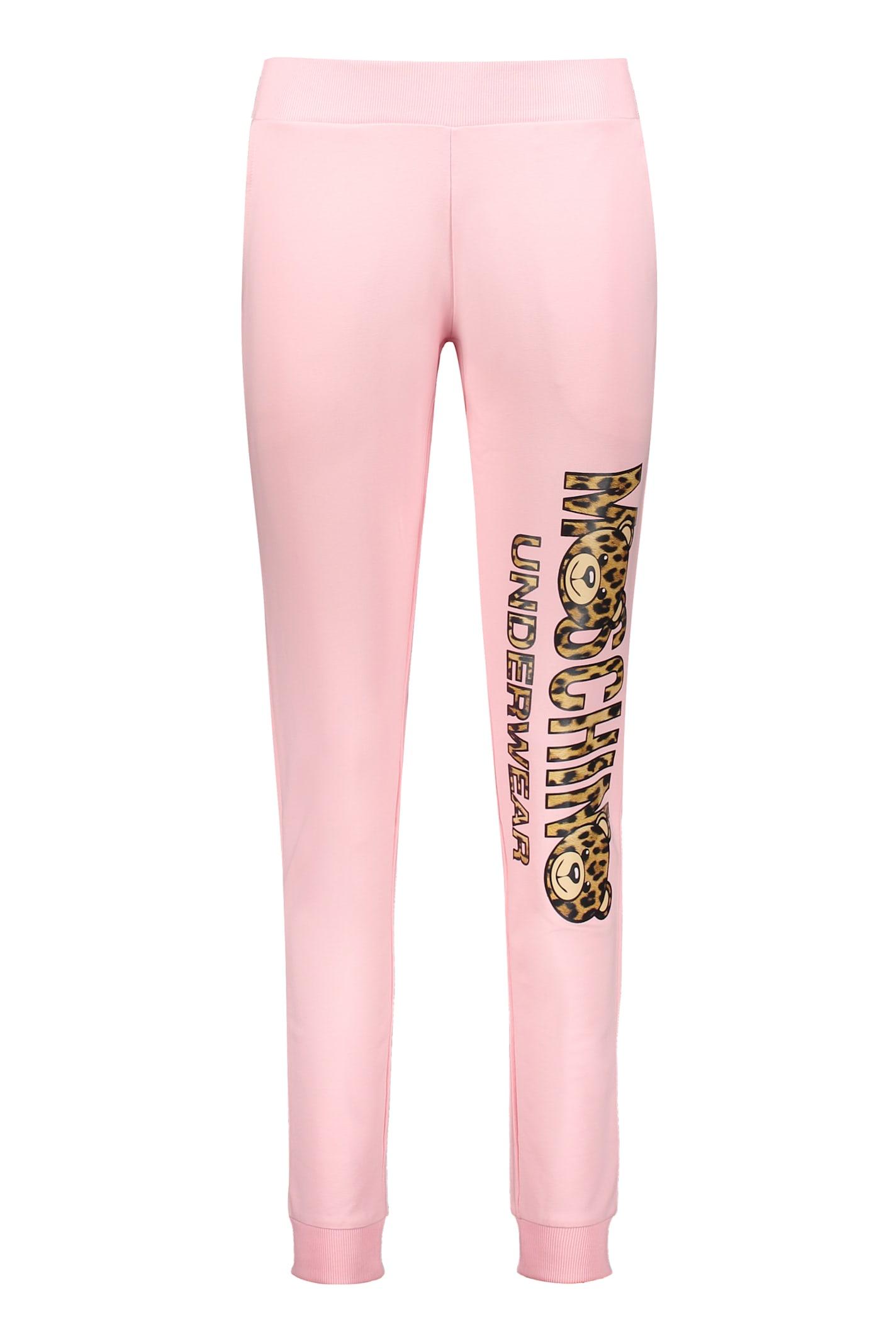 moschino logo print sweatpants