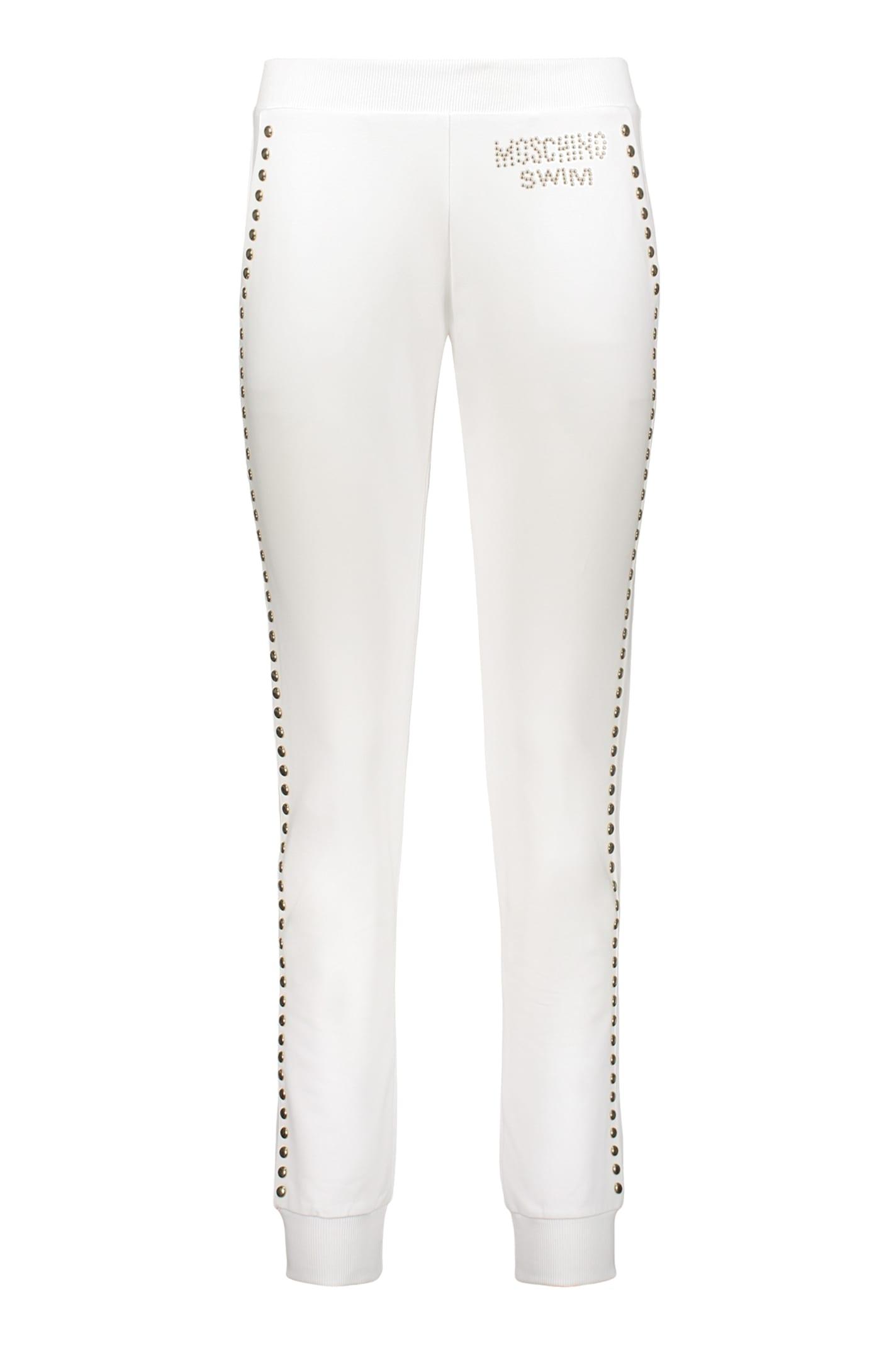 moschino logo print sweatpants