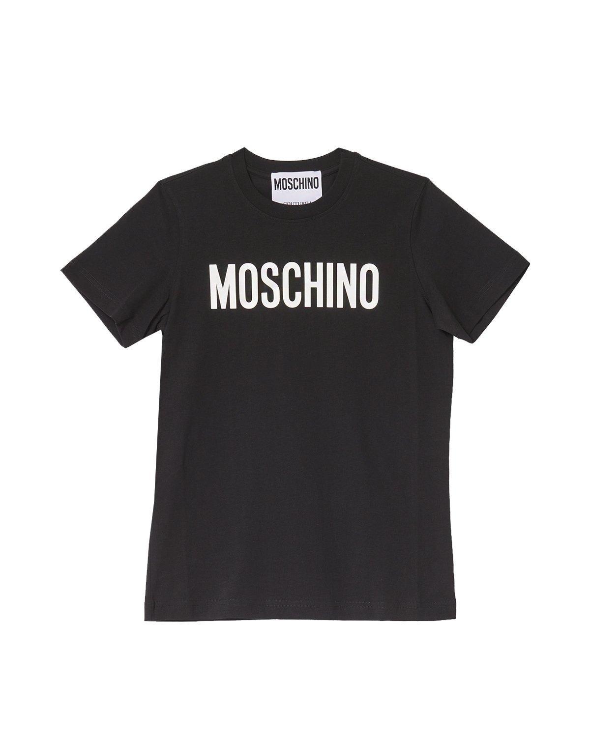 moschino logo printed crewneck t-shirt
