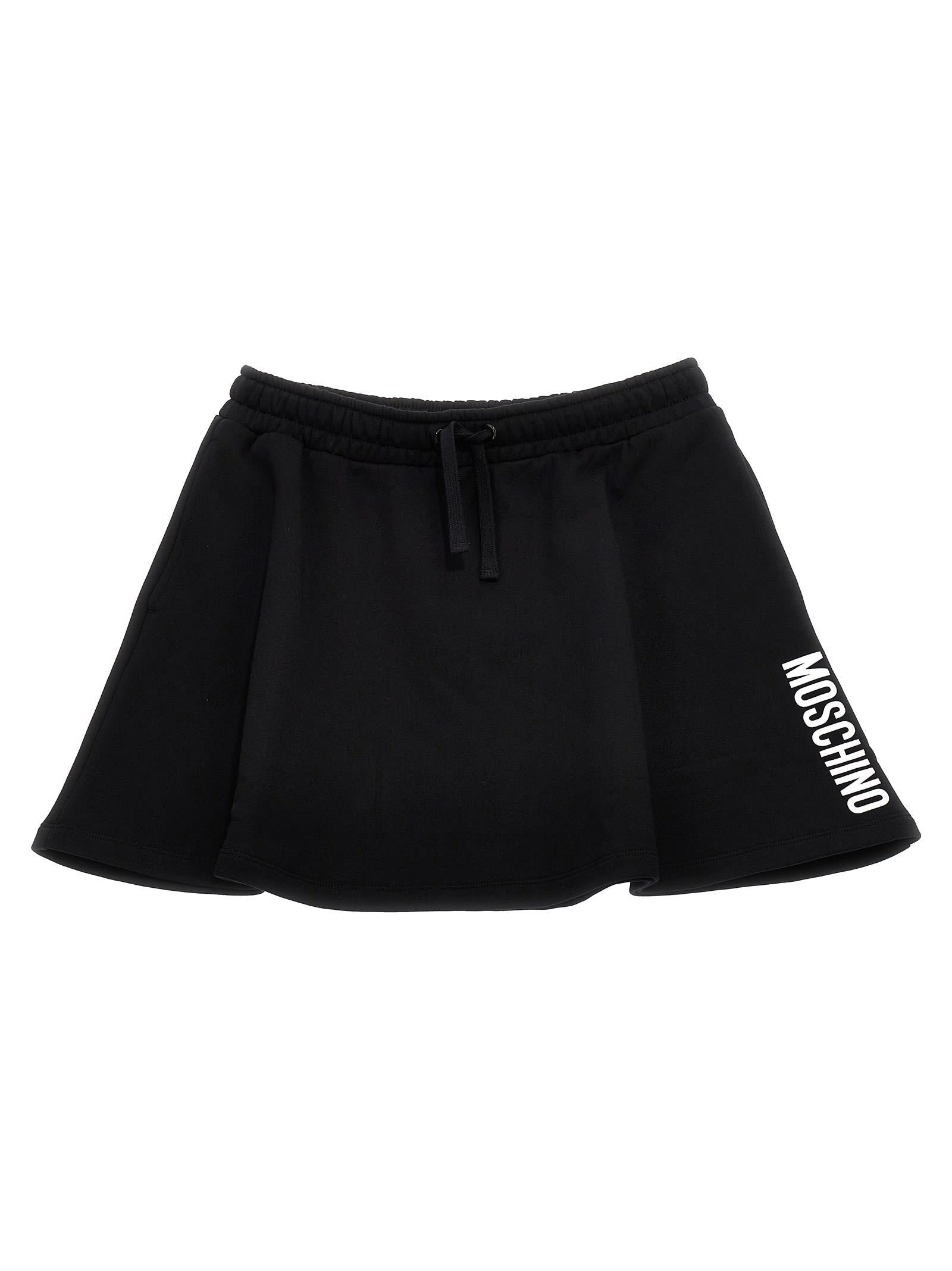 moschino logo skirt