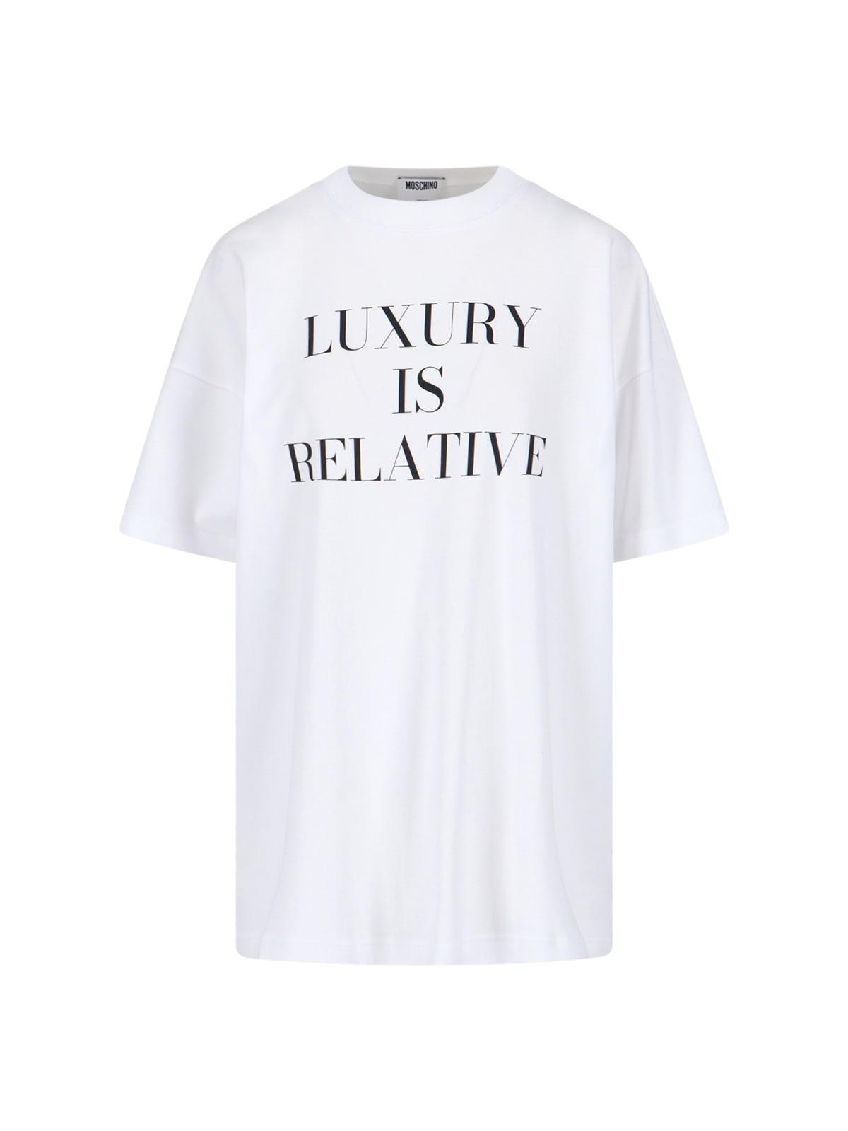 moschino luxury is relative t-shirt