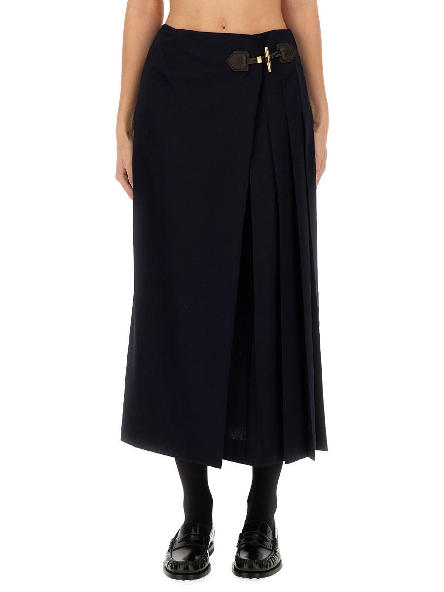 moschino midi skirt with toggle