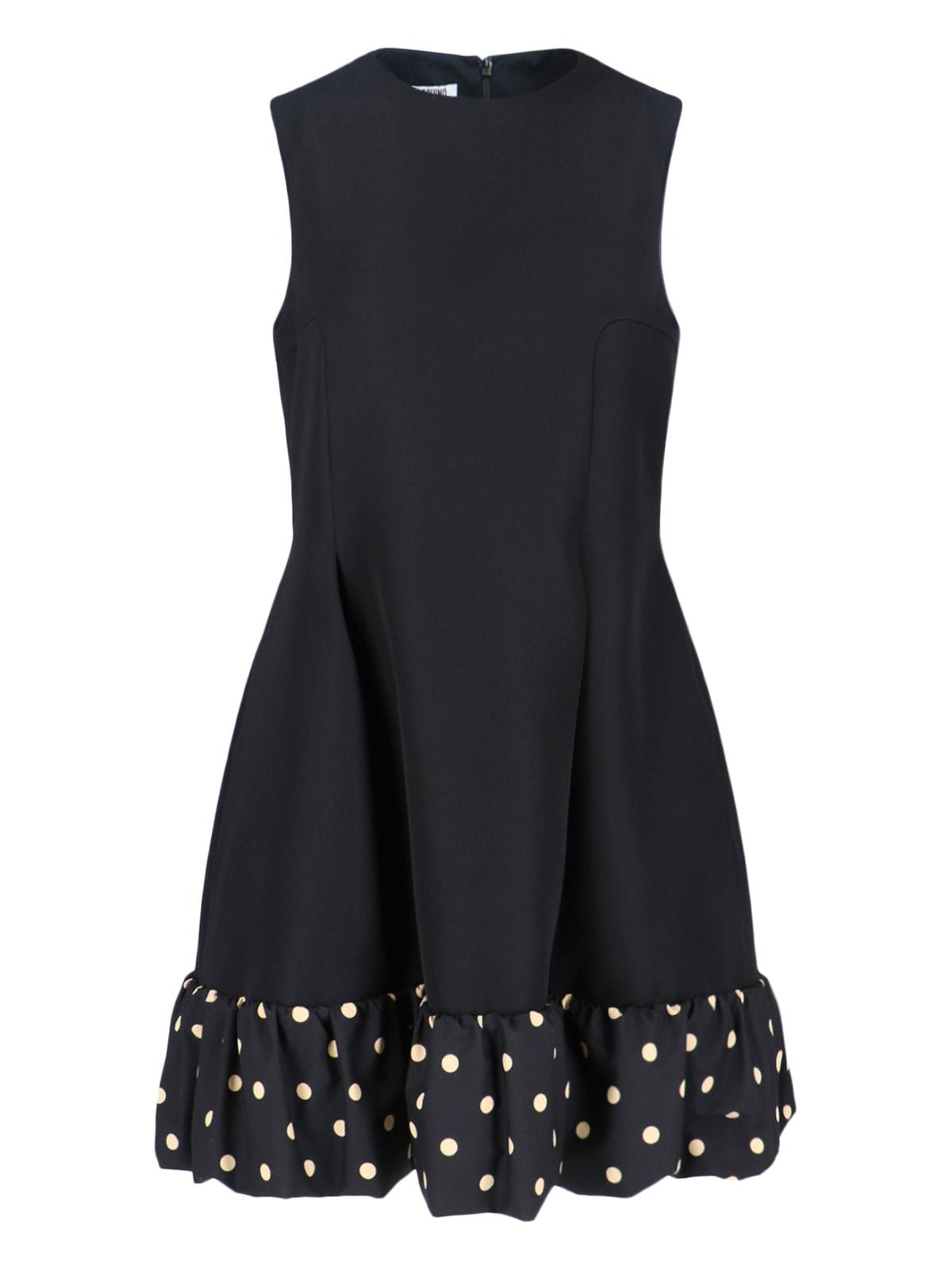 moschino polka dot midi dress
