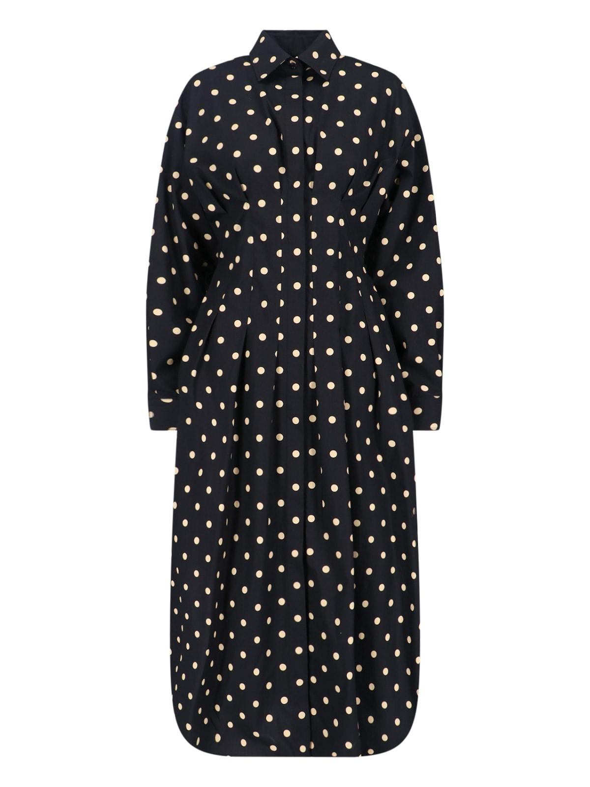 moschino polka dot shirt dress
