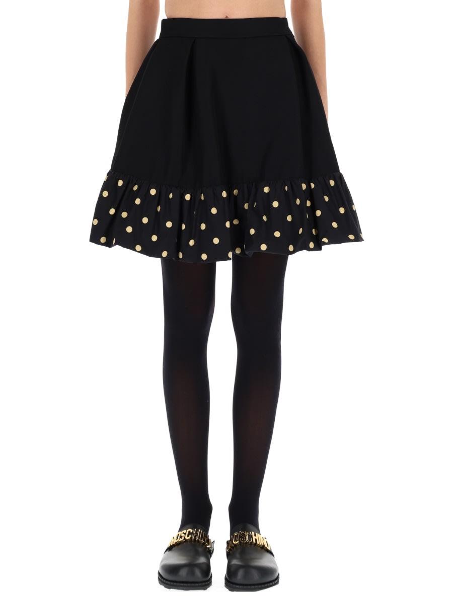 moschino polka dots skirt