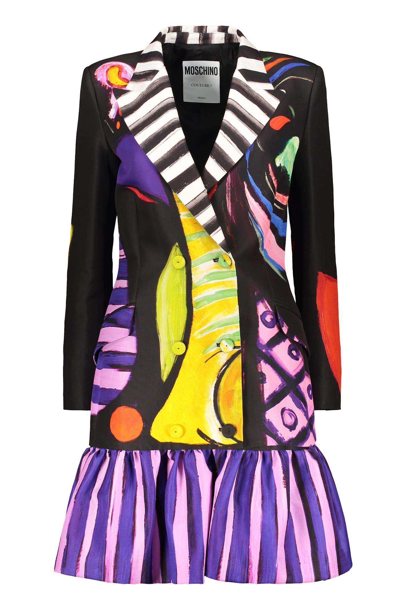 moschino printed cotton dress