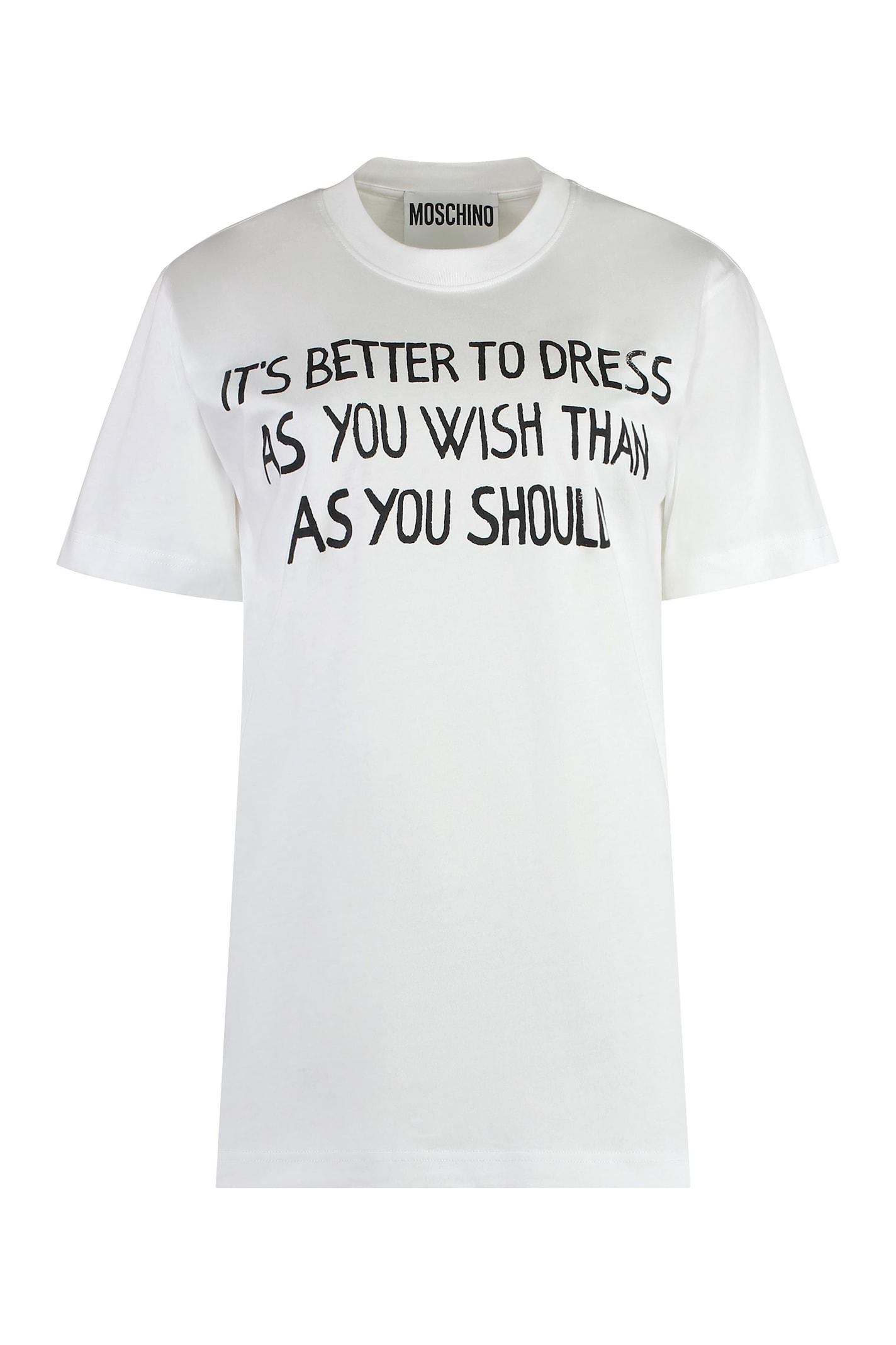 moschino printed t-shirt