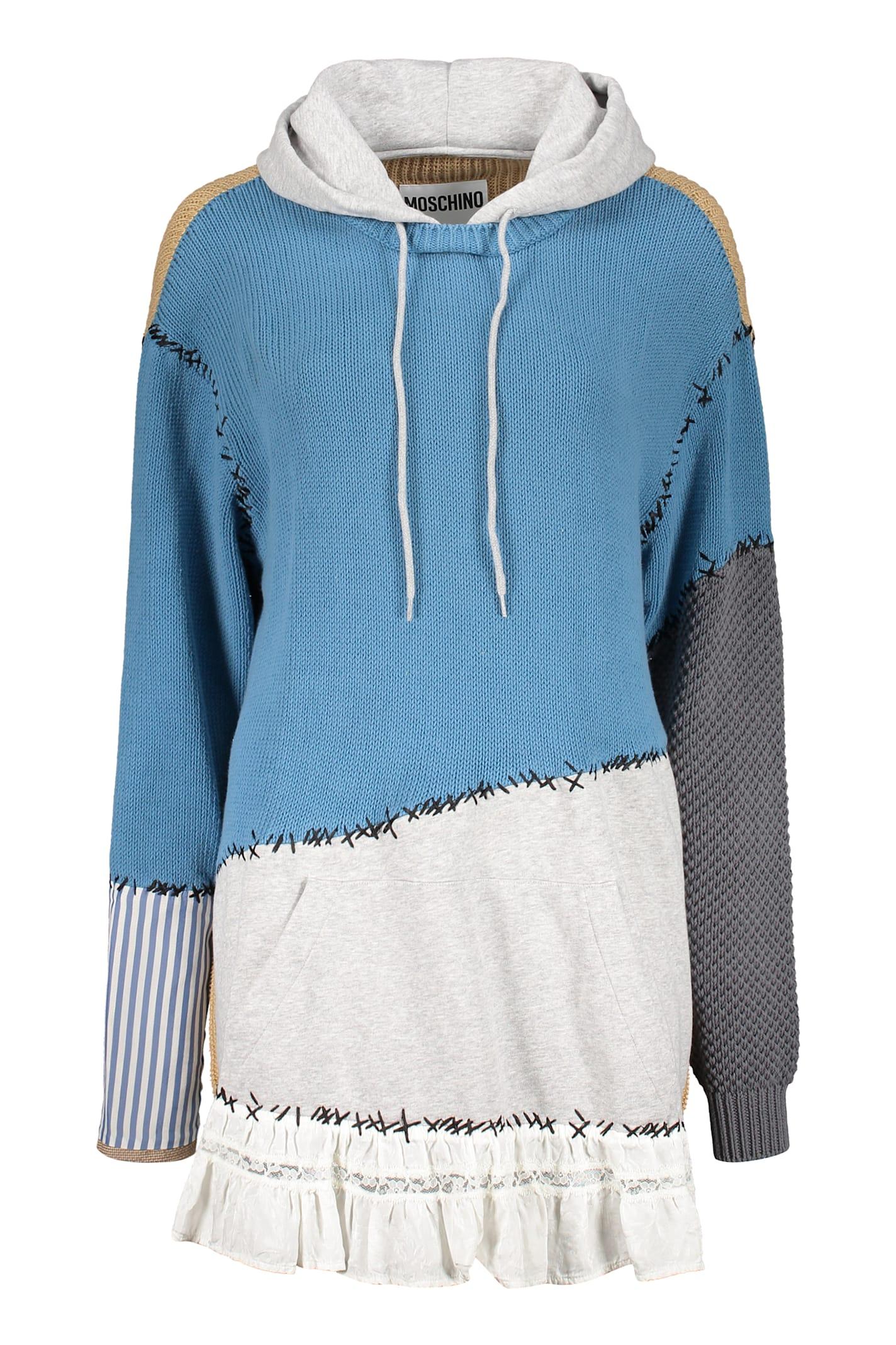 moschino ribbed oversize sweater