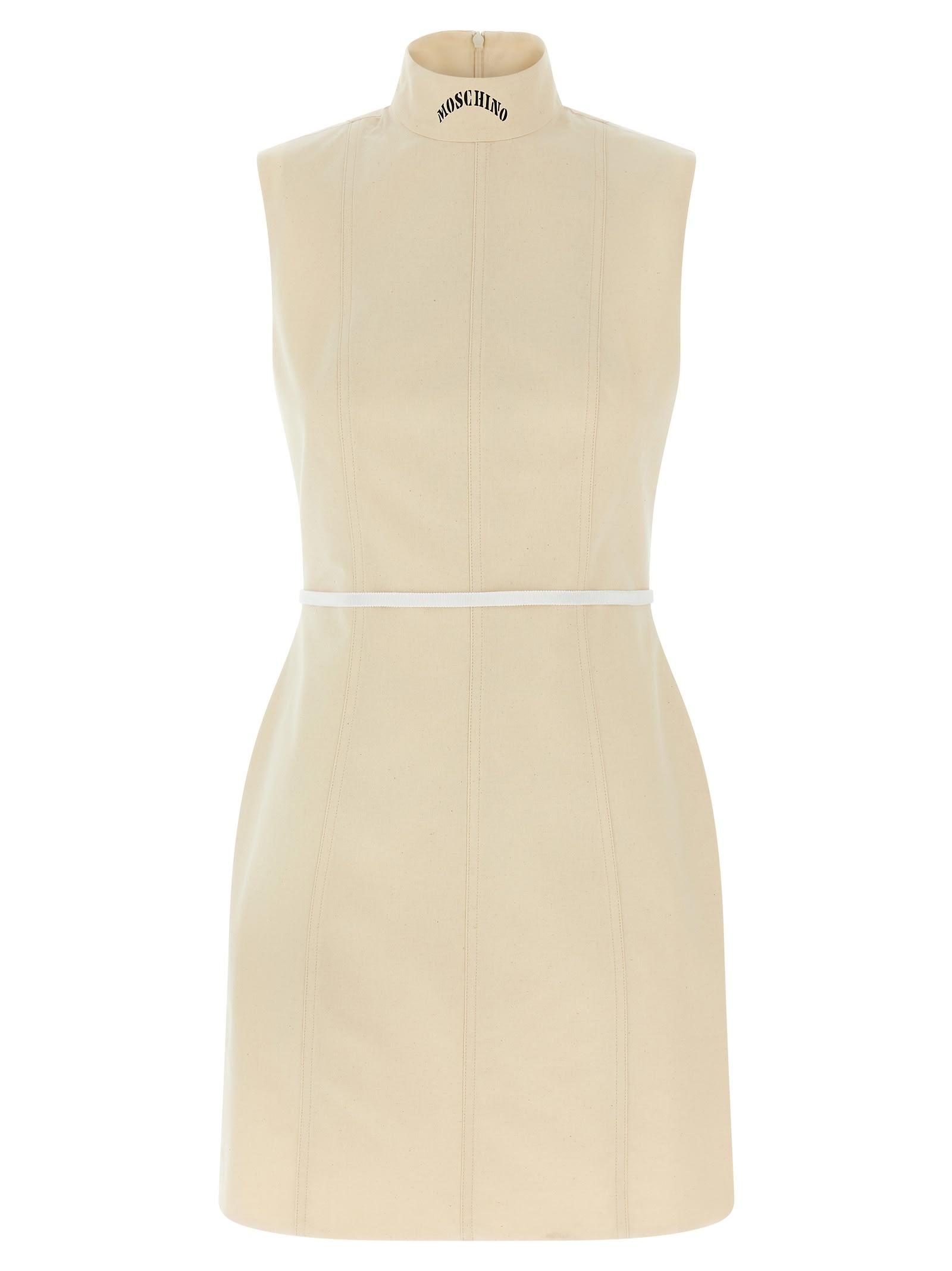 moschino rough canvas dress
