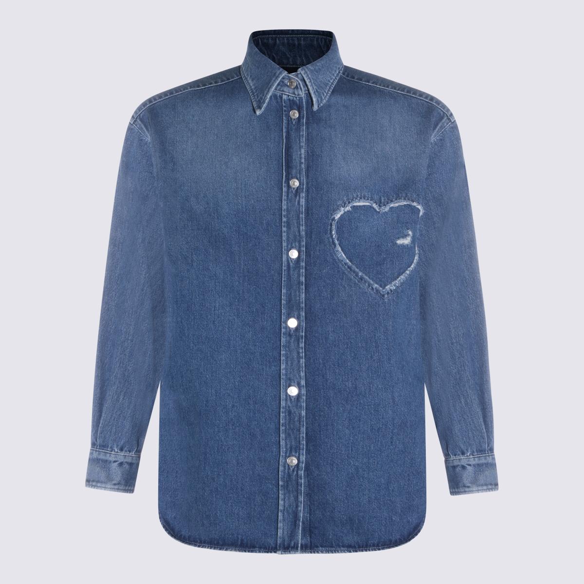 moschino shirts blue _co - women