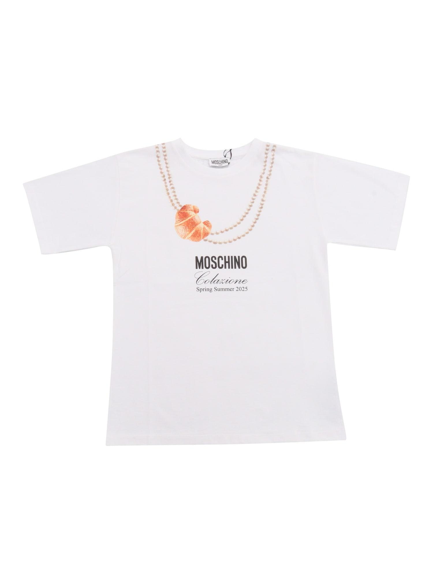 moschino short sleeved maxi t-shirt