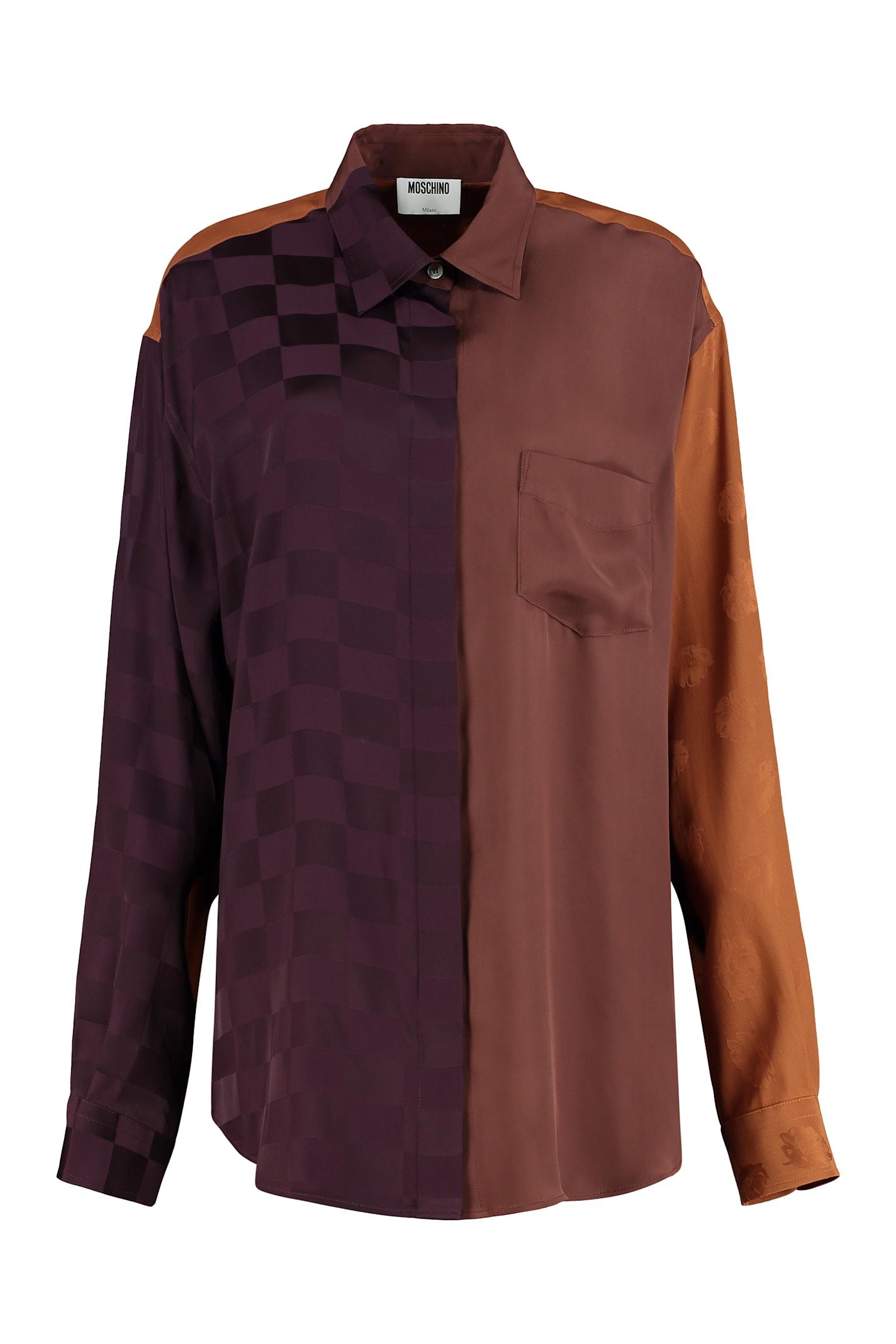 moschino silk blend shirt