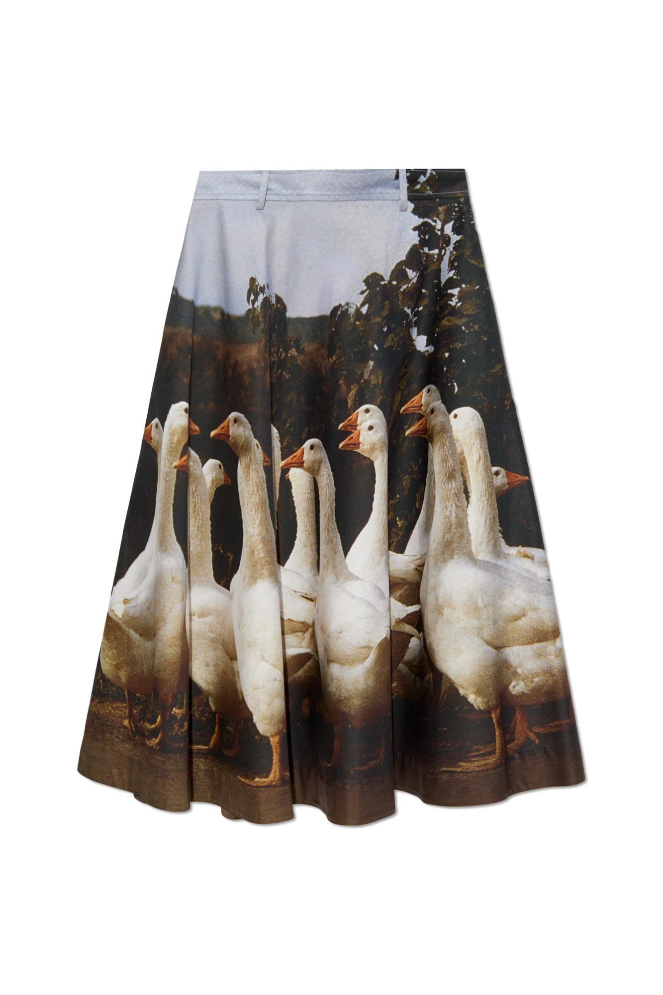moschino skirt with print