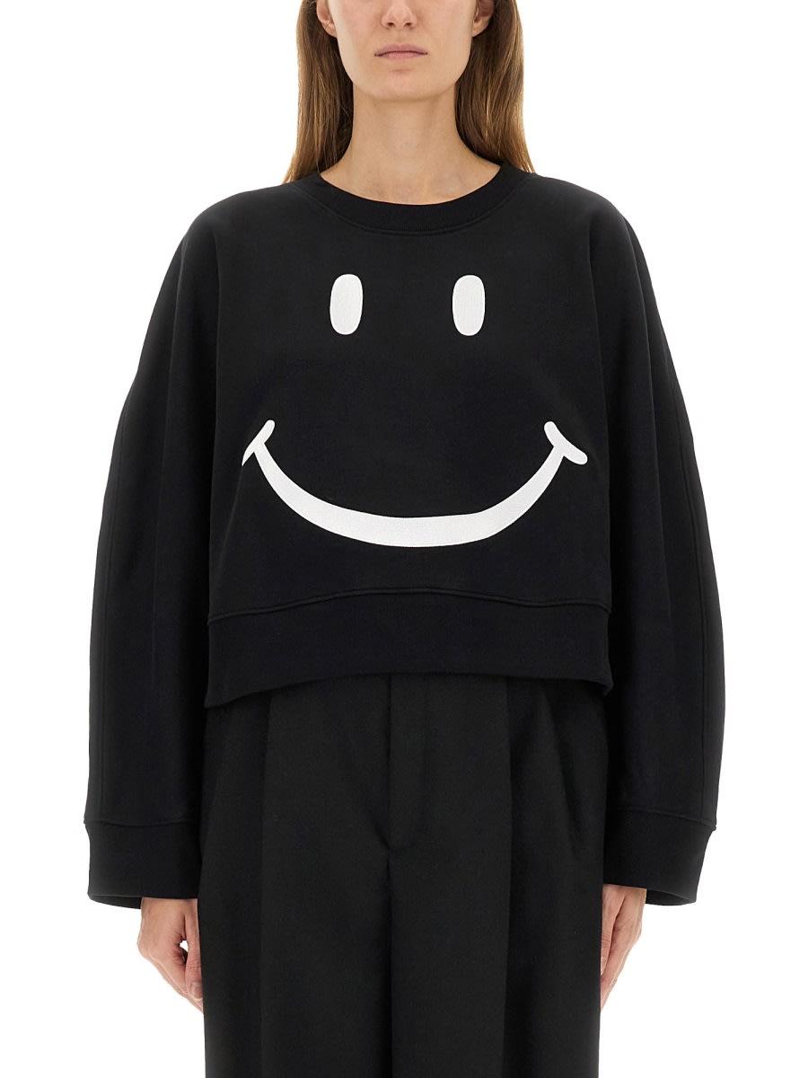 moschino smiley sweatshirt