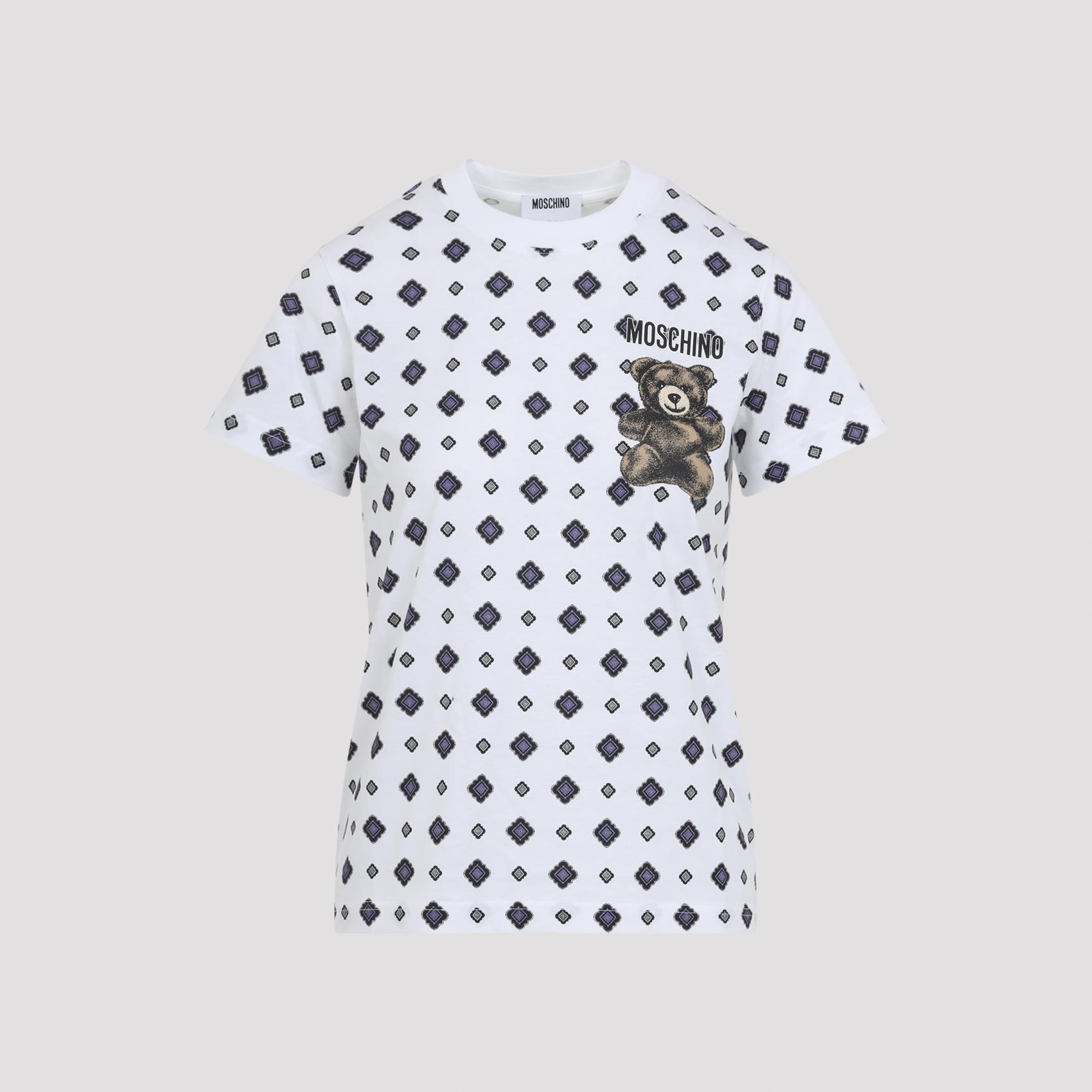 moschino t-shirt white cotton tshirt - women