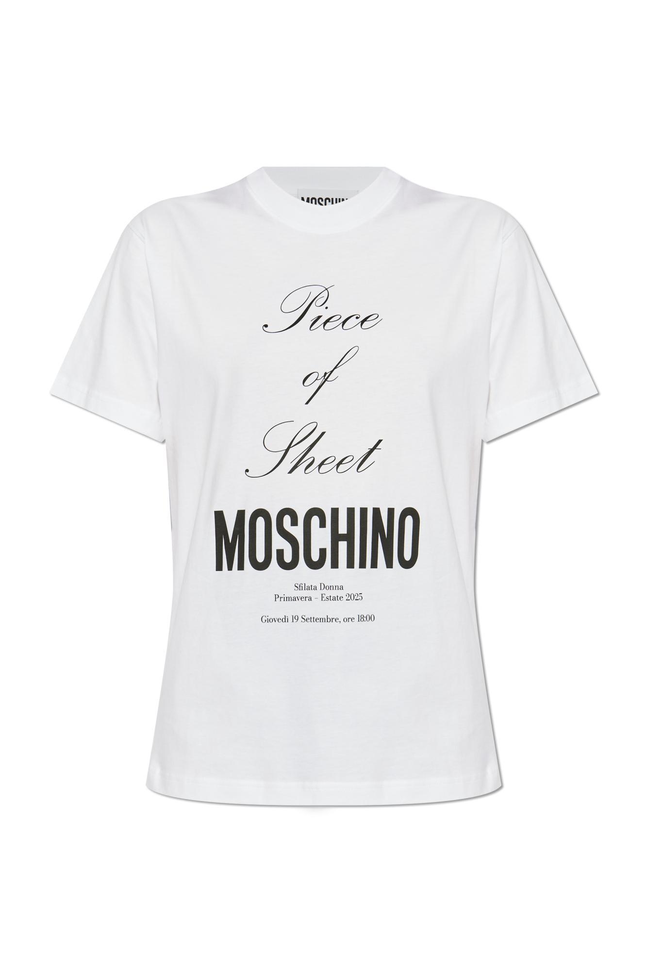 moschino t-shirt with print