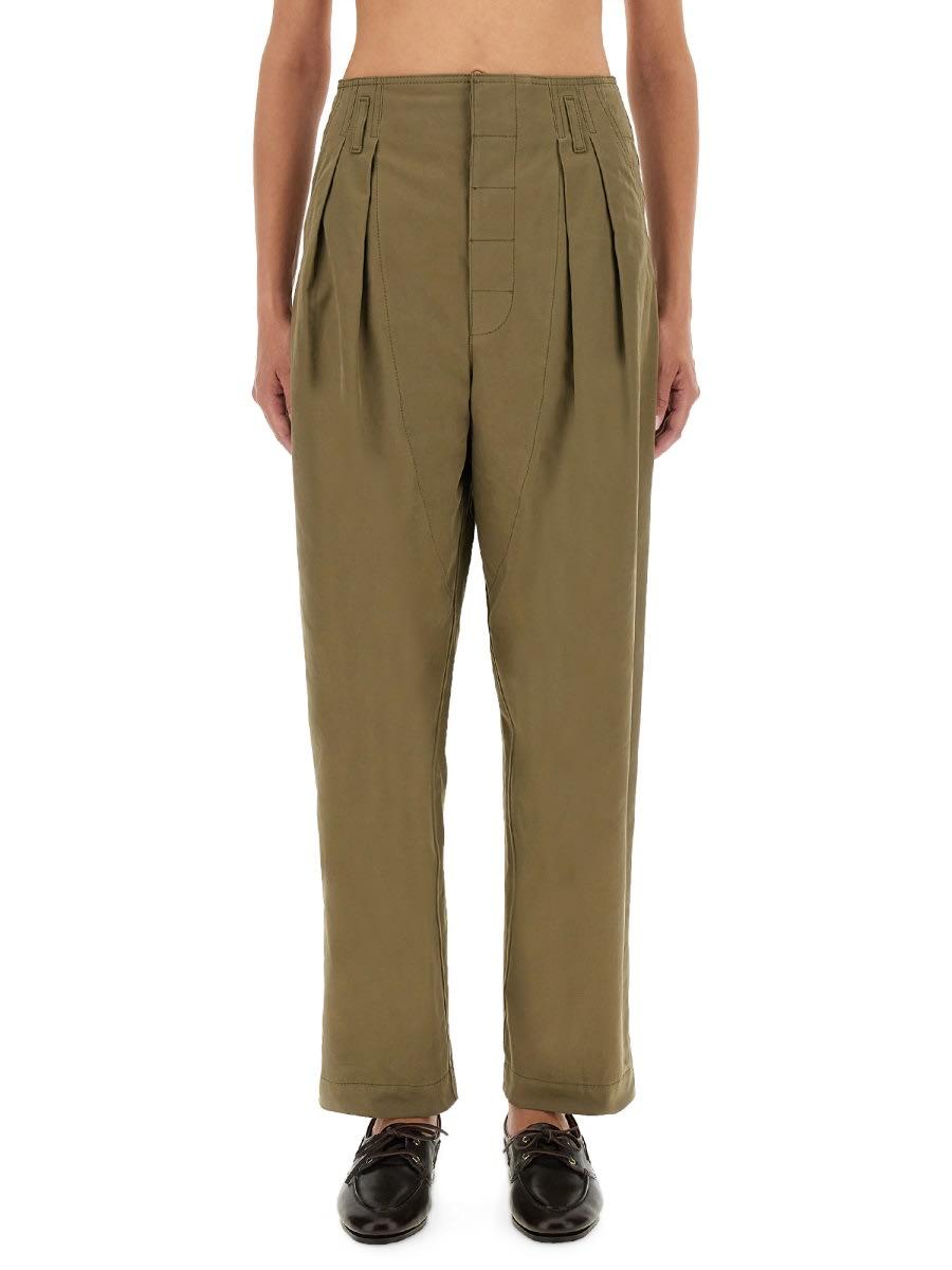 moschino tailored pants with pleats