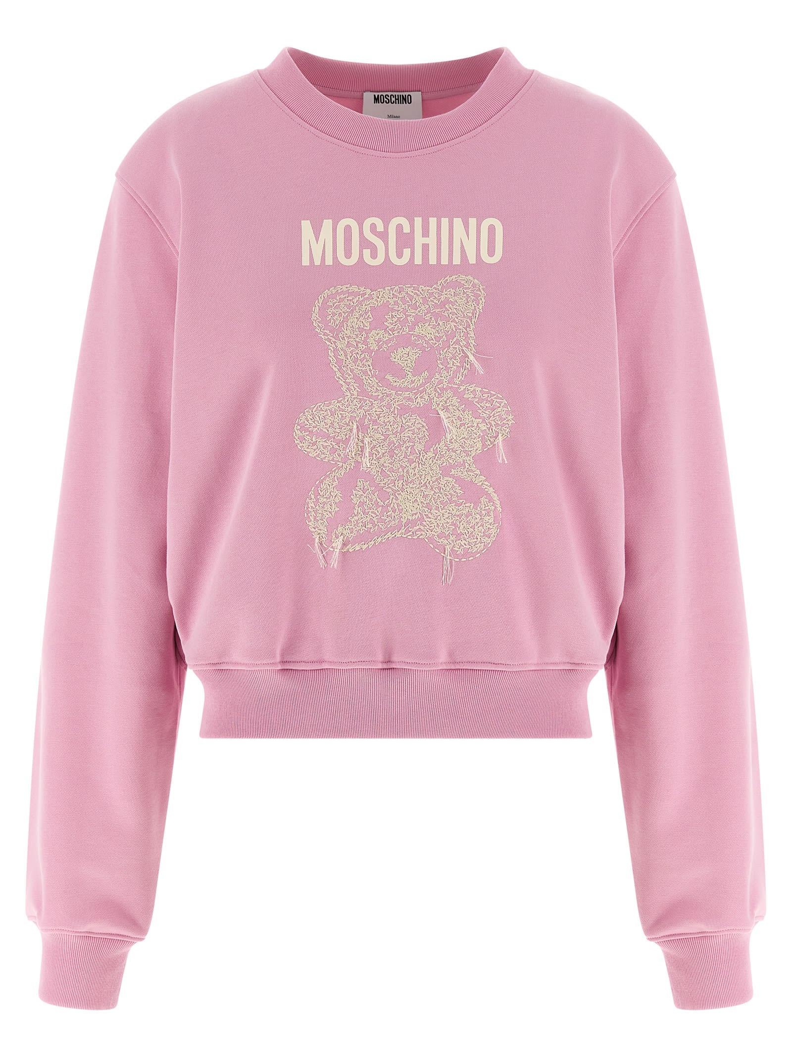 moschino teddy bear sweatshirt
