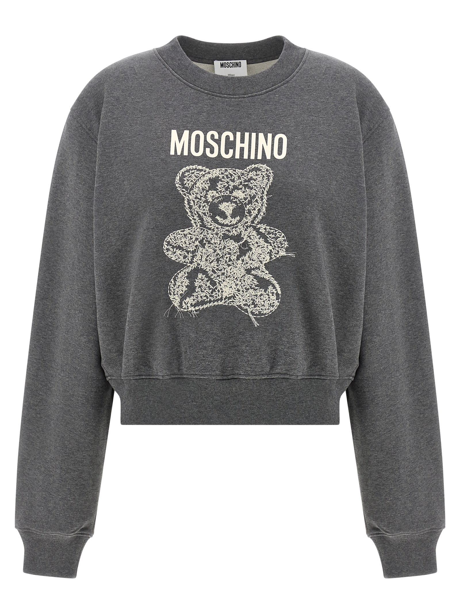 moschino teddy bear sweatshirt