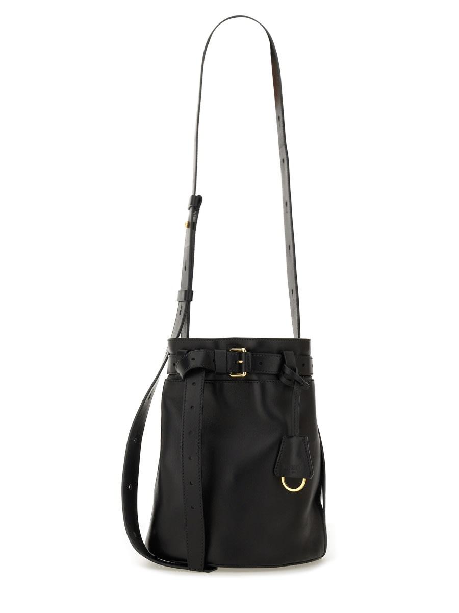 moschino tie me bucket bag