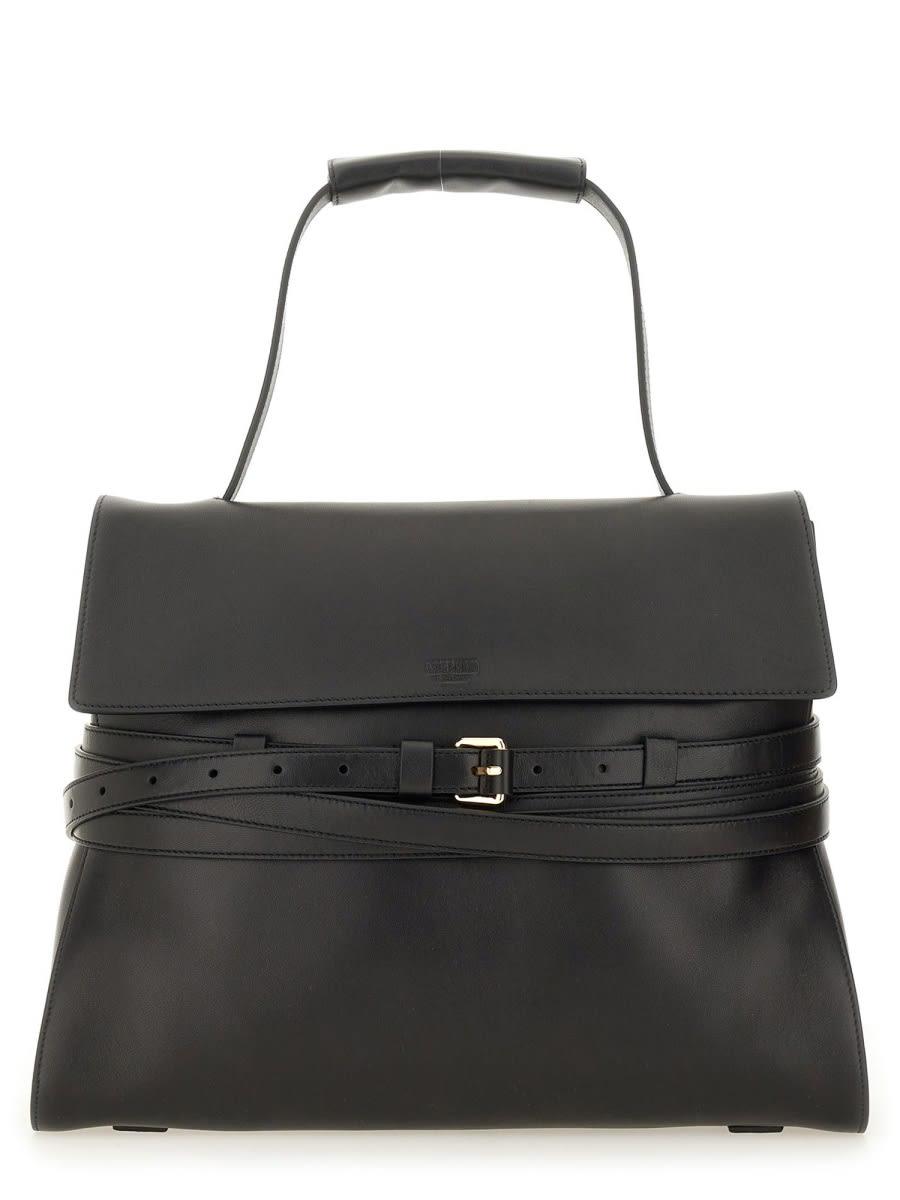 moschino tie me medium bag