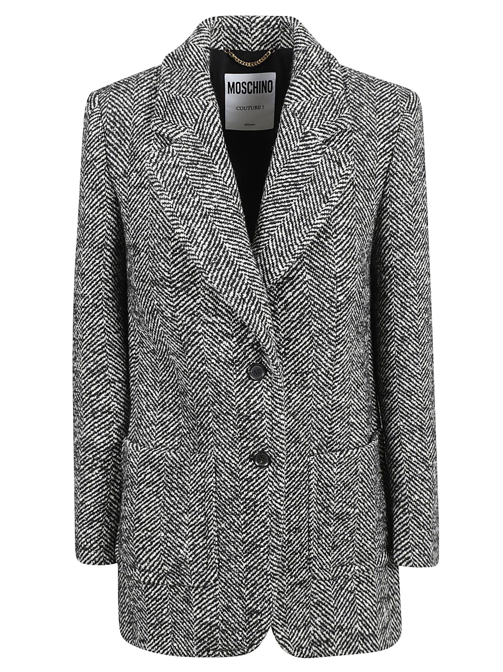 moschino two-button blazer