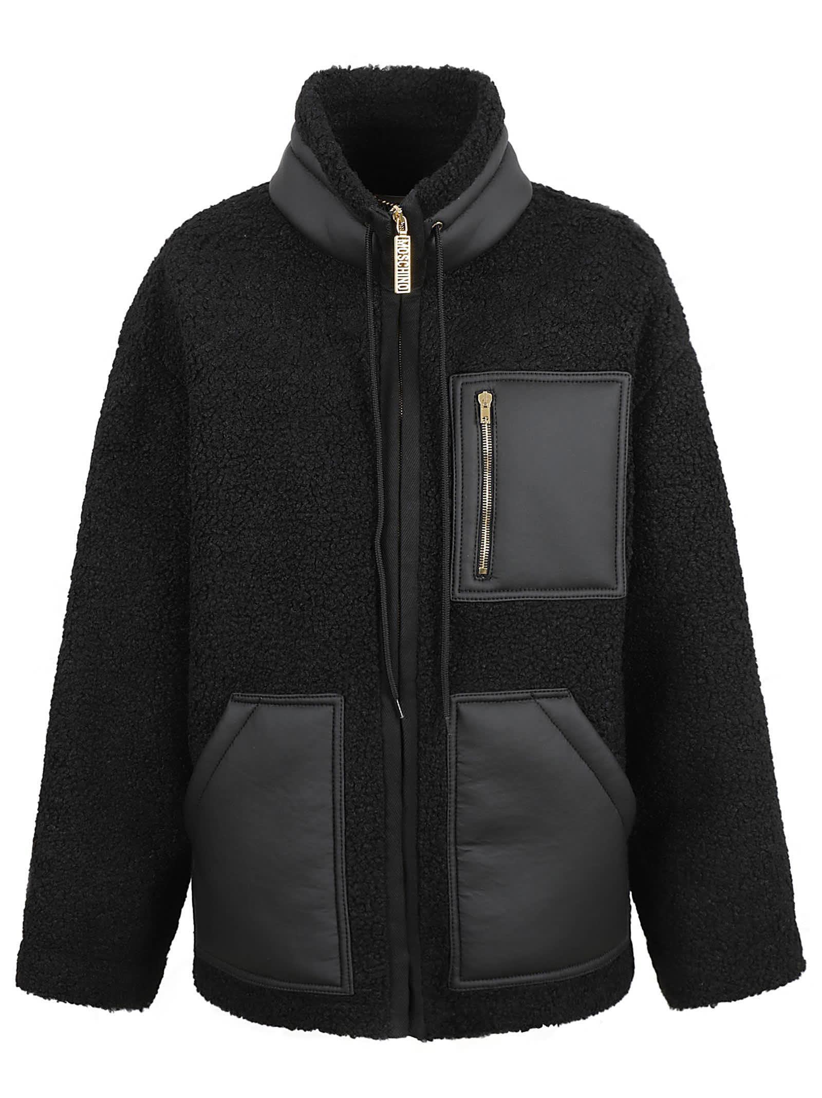 moschino zipped laced jacket