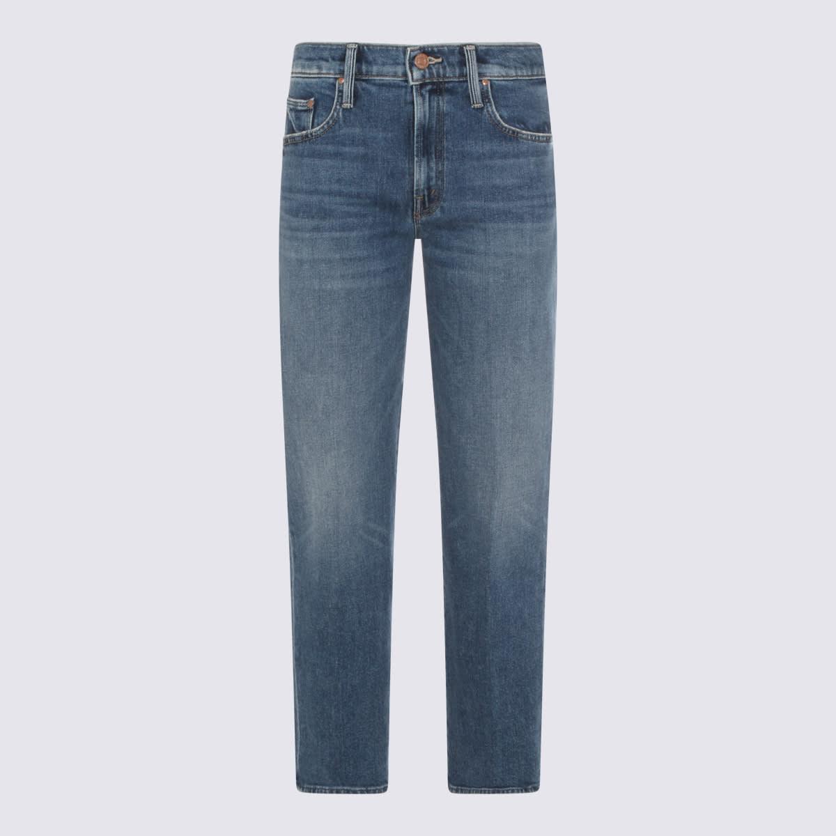 mother blue cotton jeans