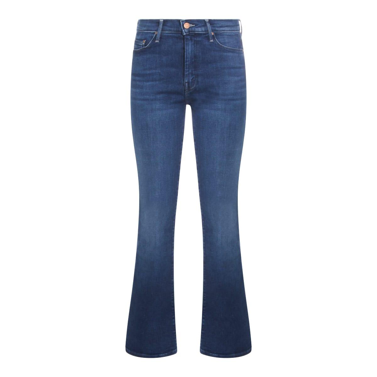 mother blue cotton jeans