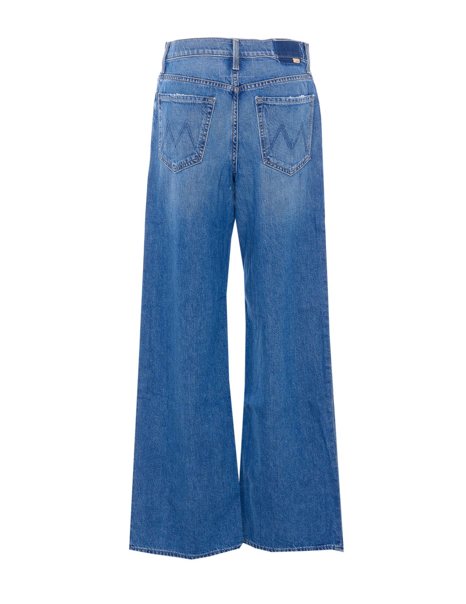 mother jeans blue cotton - women