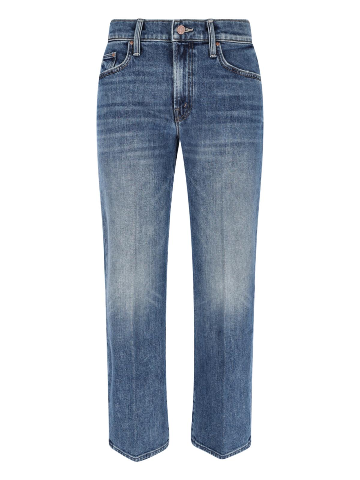 mother jeans blue cotton - women