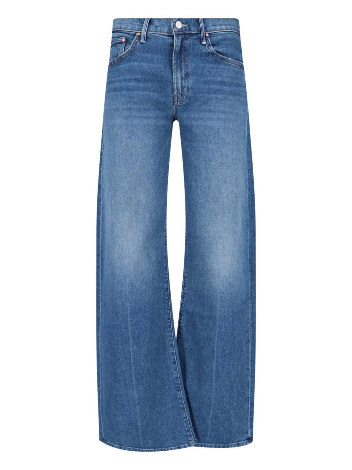 mother jeans blue cotton - women