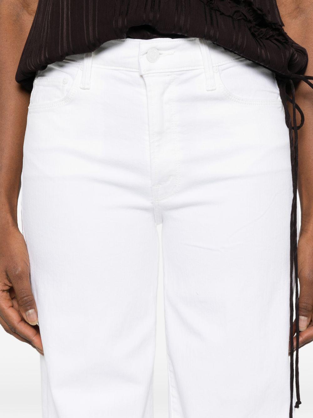 mother jeans blue cotton polyester elastane - women
