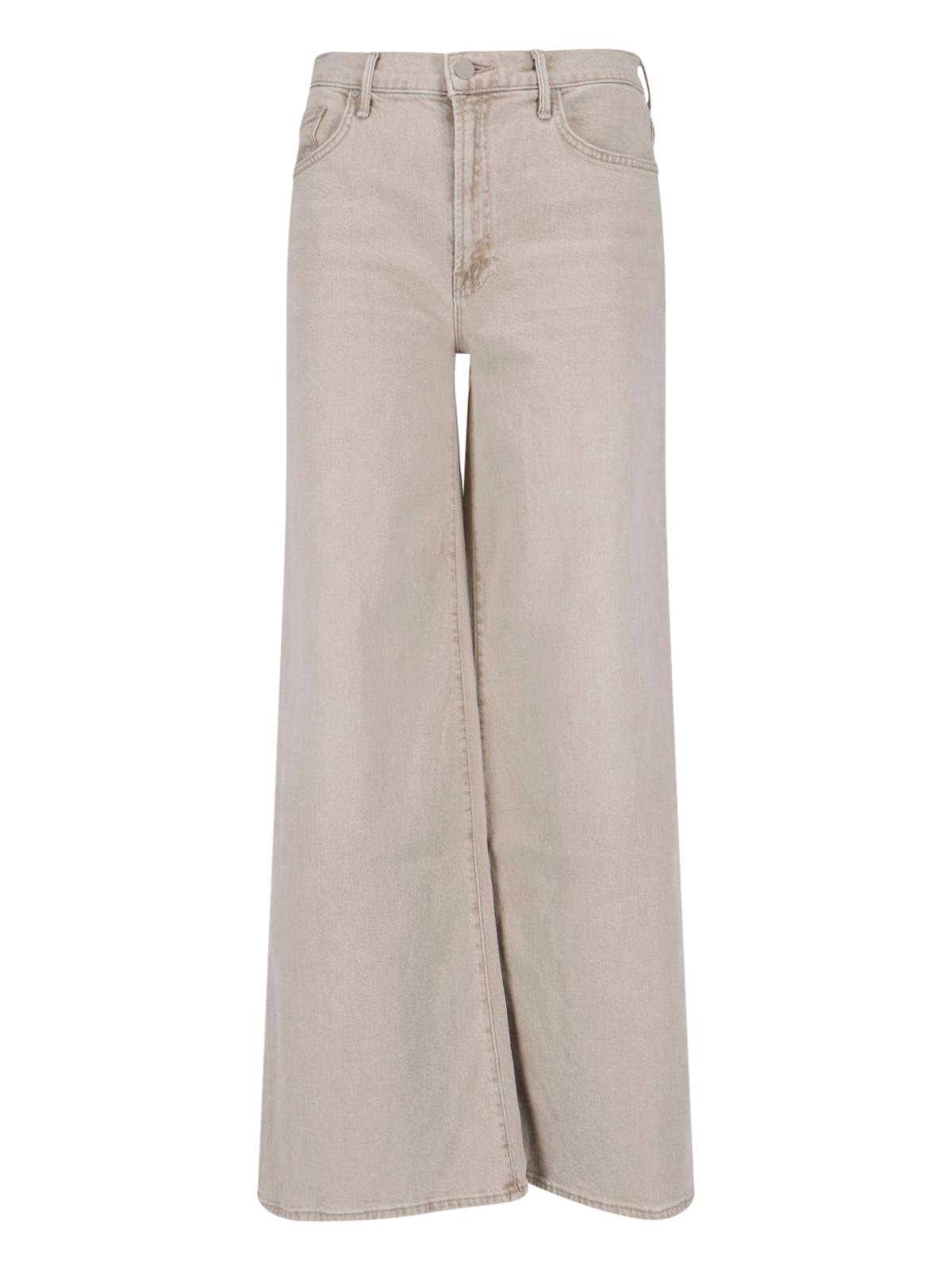 mother jeans brown cotton - women