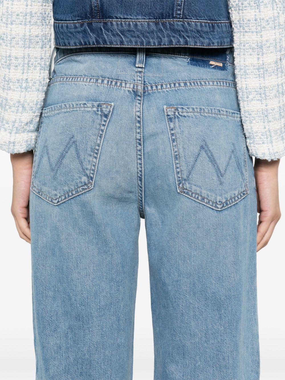 mother jeans clear blue cotton - women