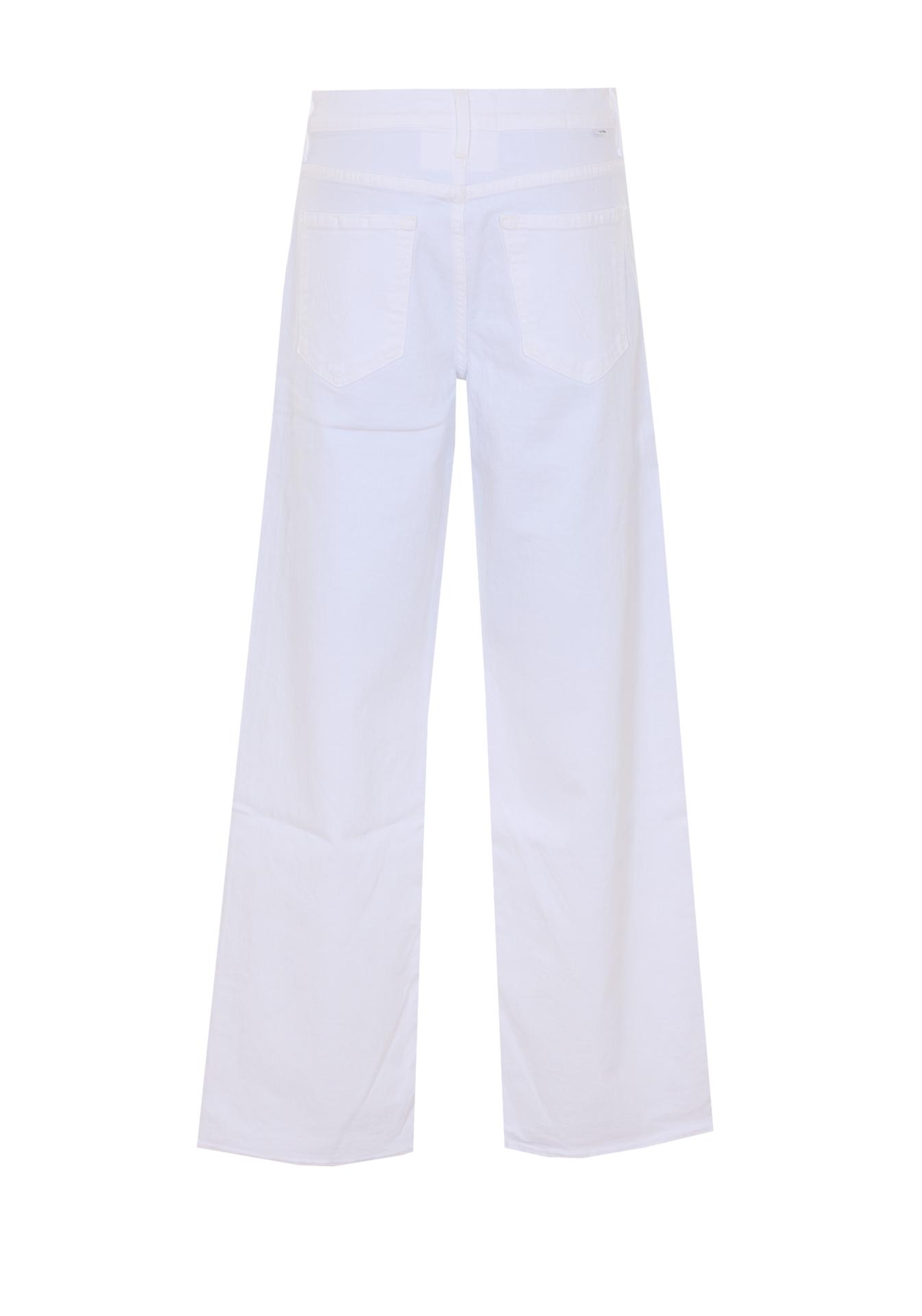 mother jeans white cotton - women