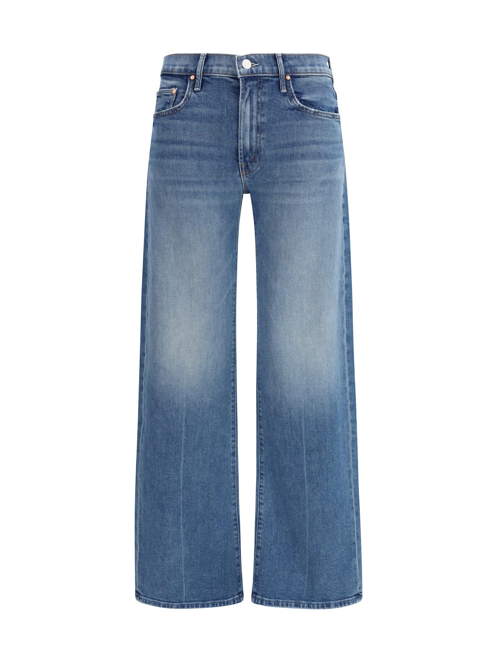 mother mid rise lasso sneak jeans