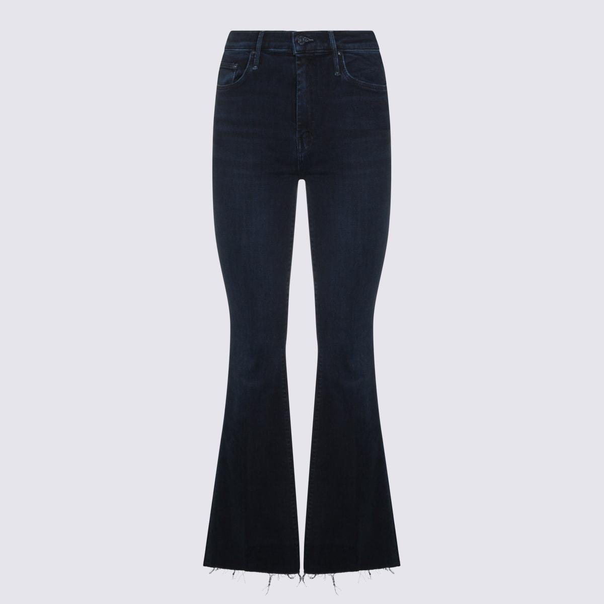 mother navy cotton jeans